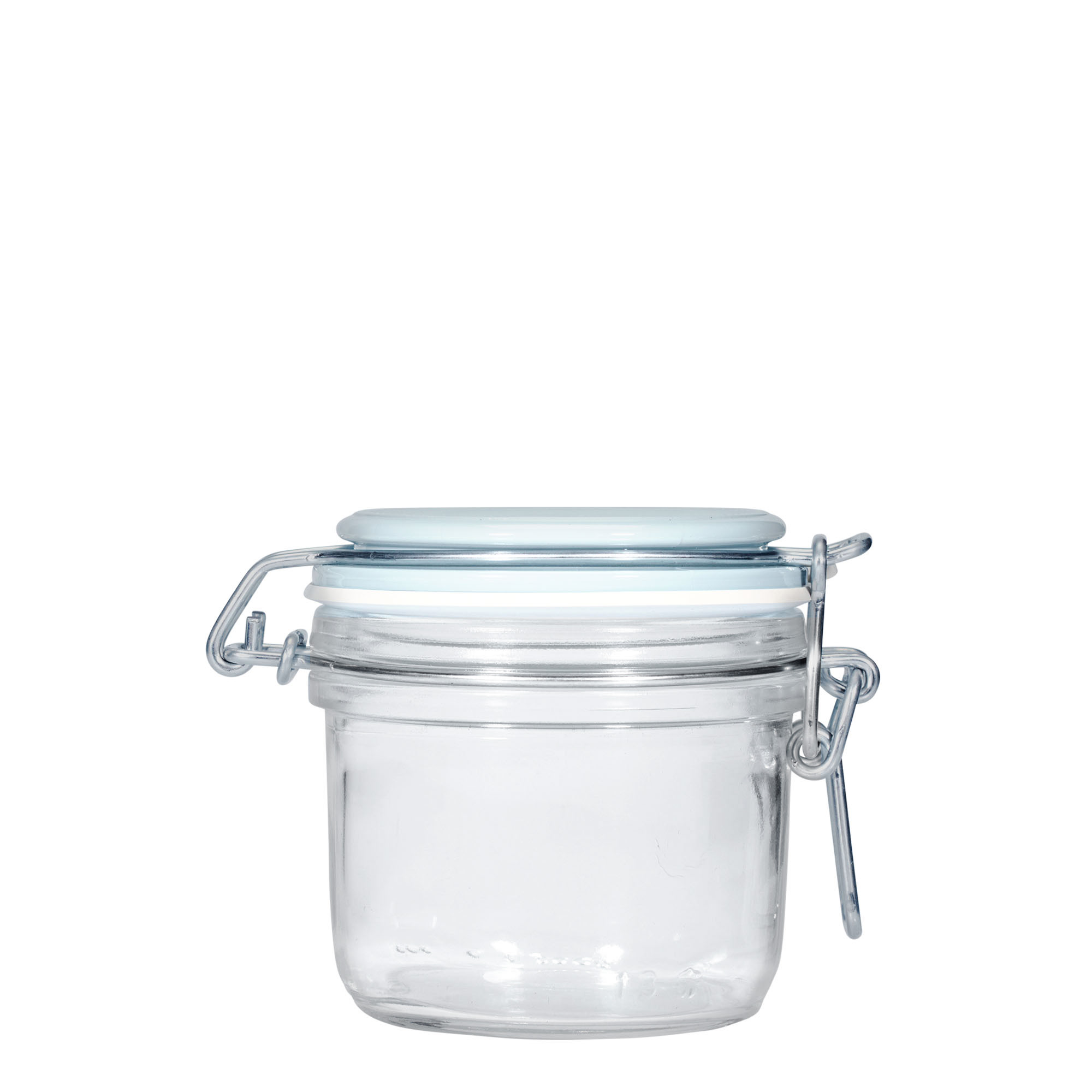 200 ml wire bail jar 'Fido', blue, opening: wire bail closure