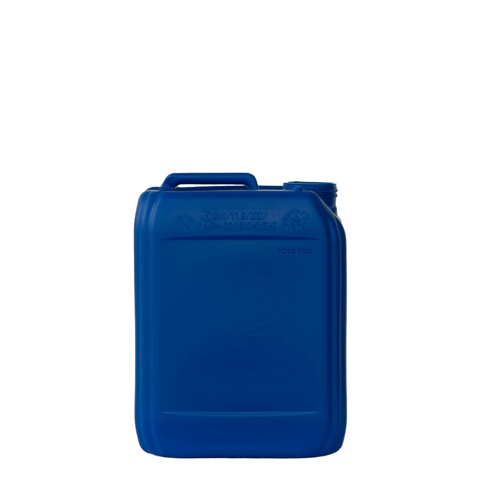 5 l canister, rectangular, HDPE plastic, blue, opening: ND 55