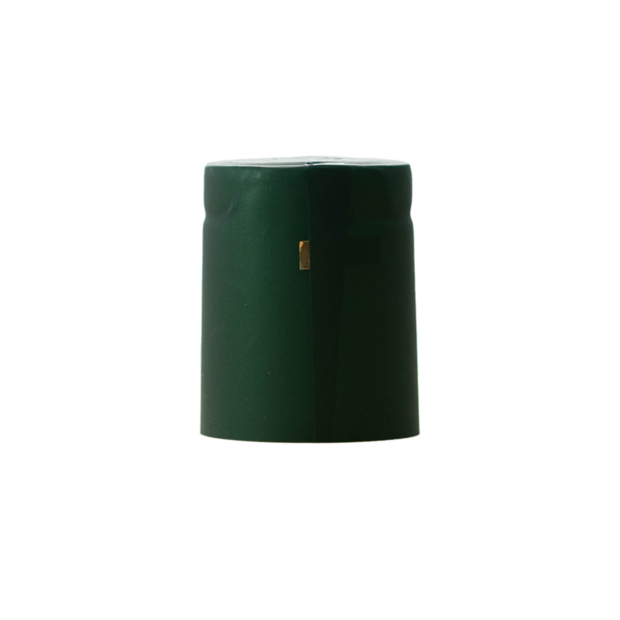 Shrink capsule 32x41, PVC plastic, dark green