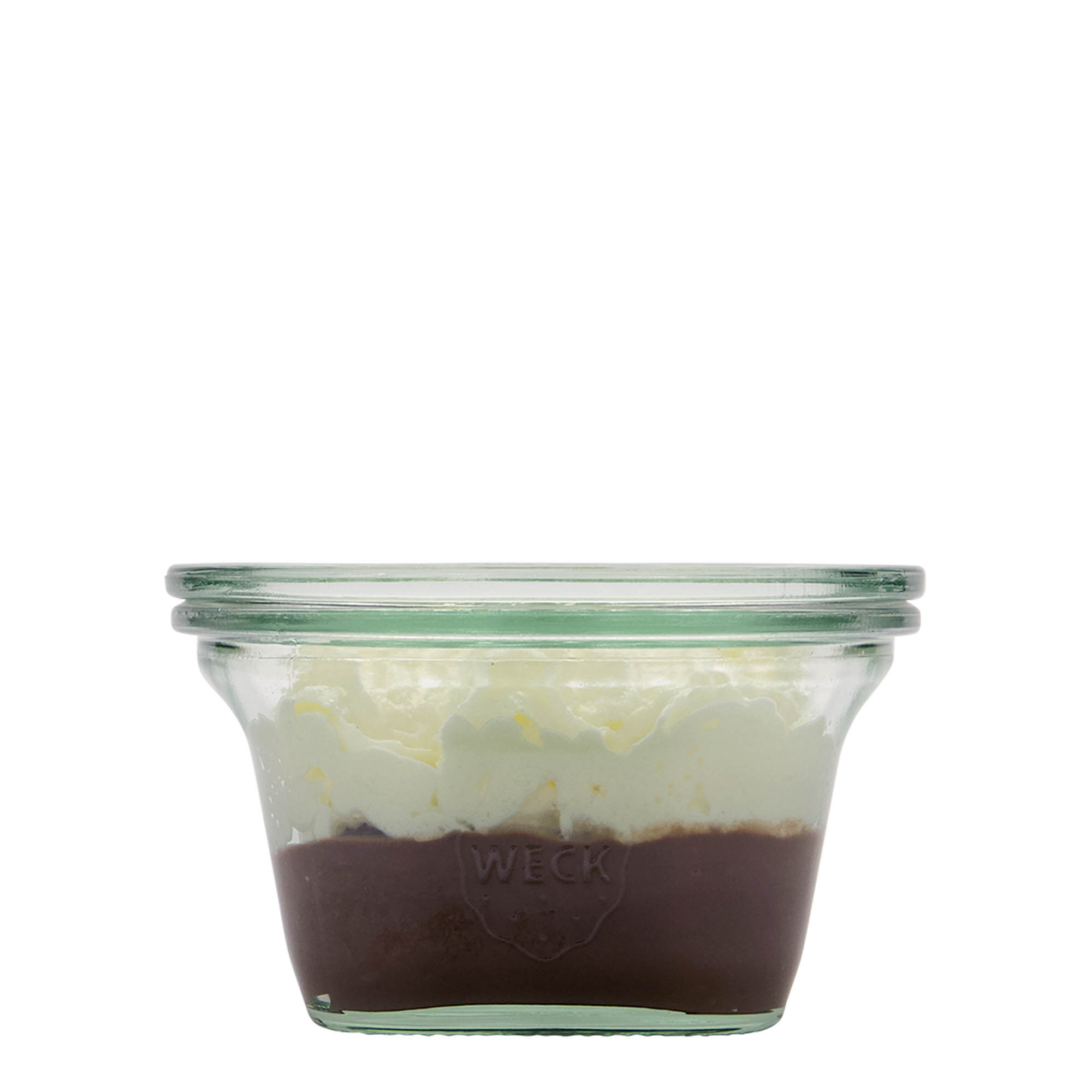 290 ml WECK Quadro glass, square, opening: round rim