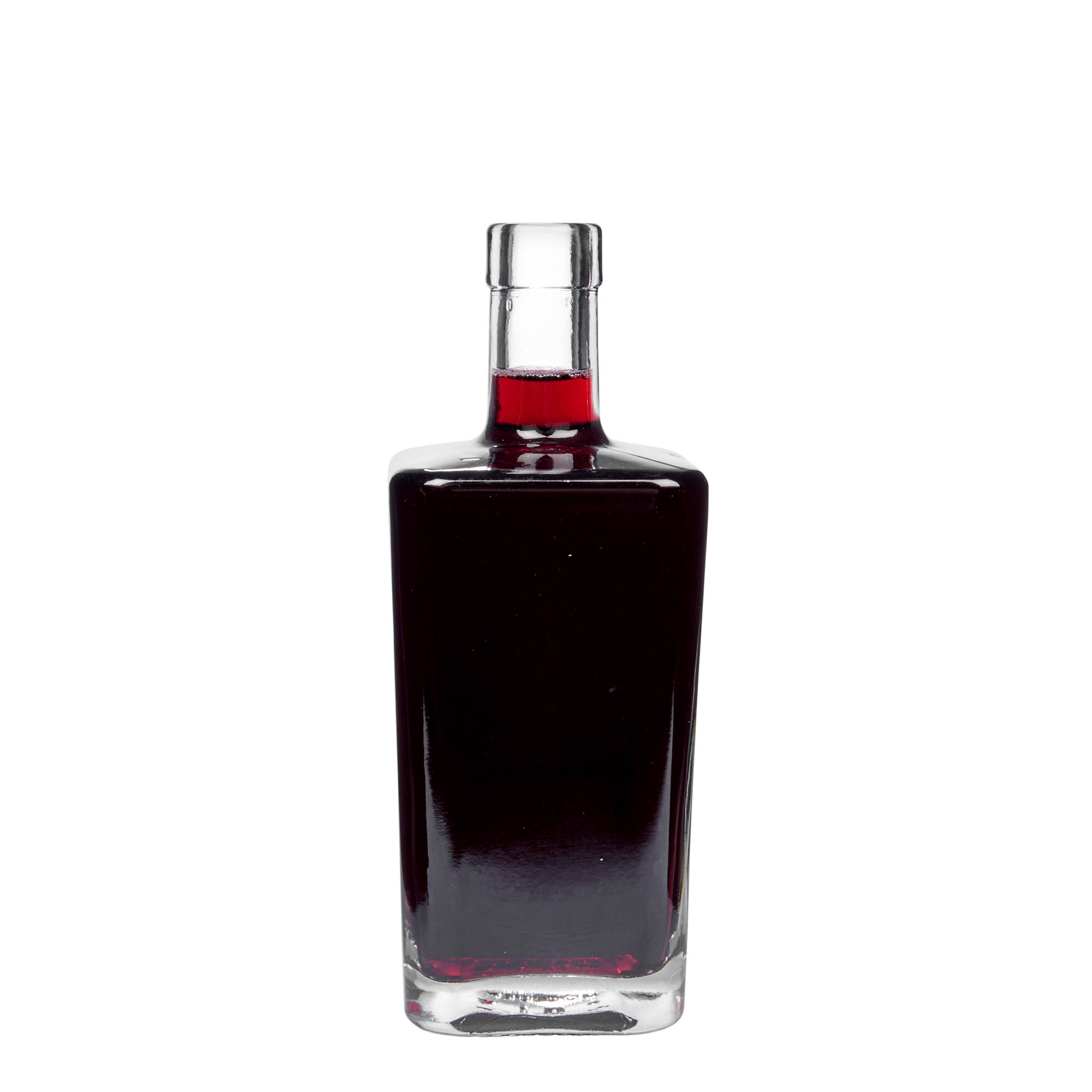 500 ml glass bottle 'Noel', square, opening: cork