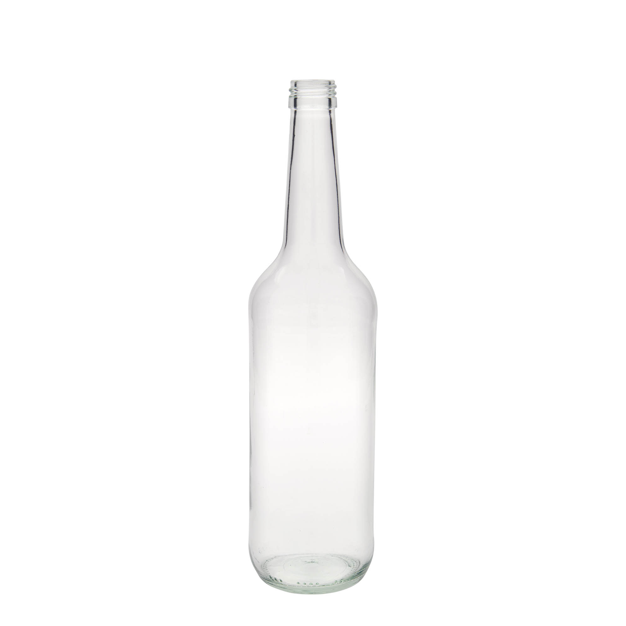 700 ml glass bottle straight neck, opening: PP 28