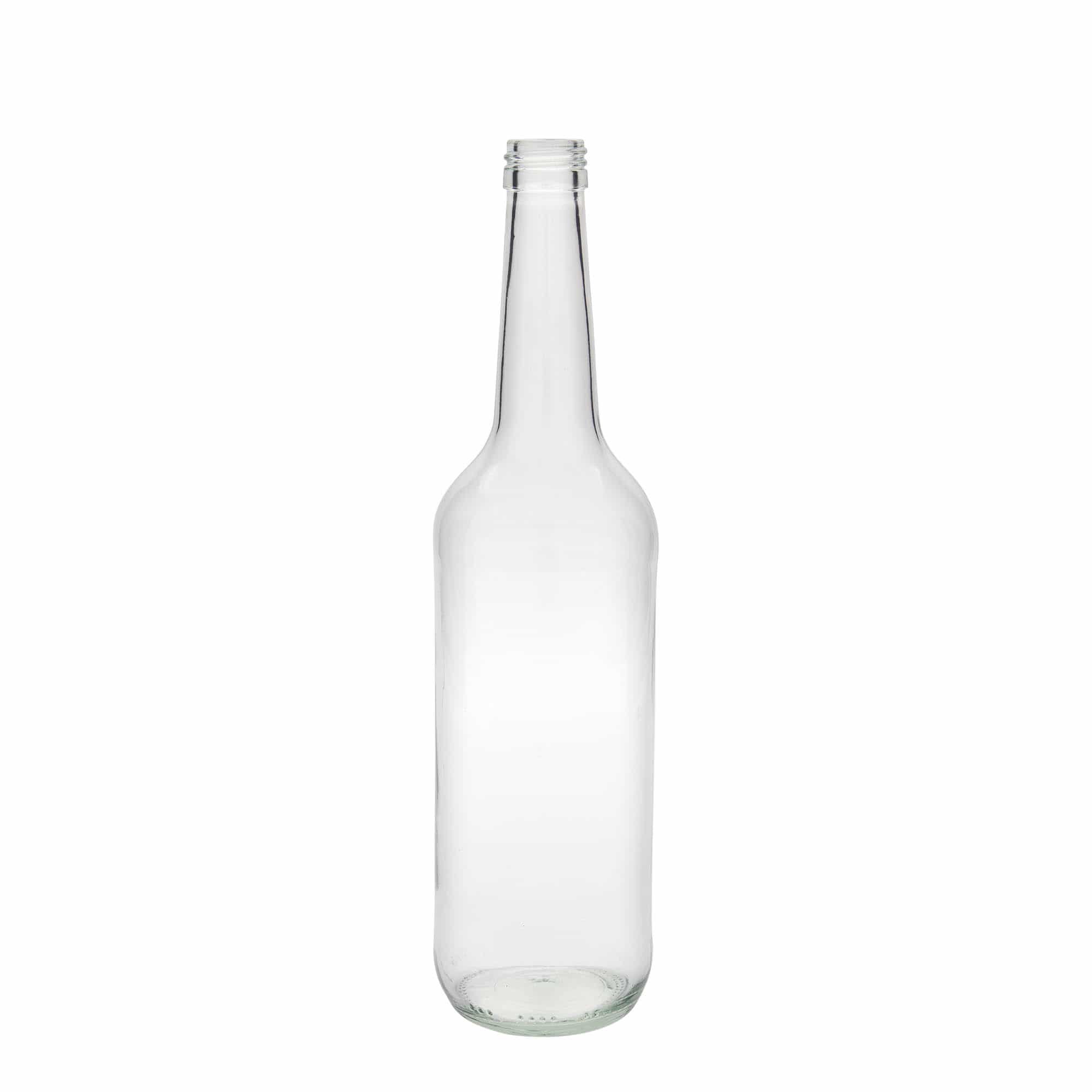 700 ml glass bottle straight neck, opening: PP 28