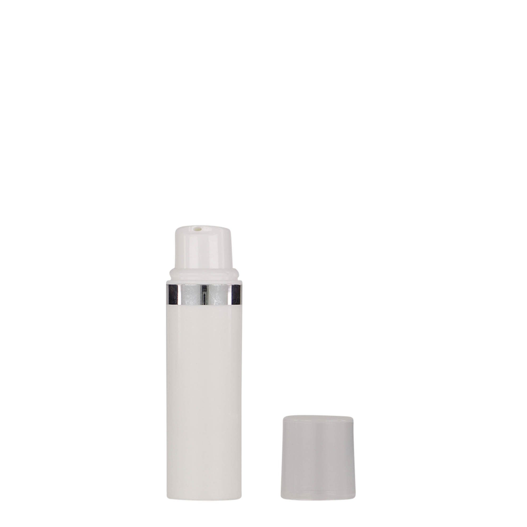 10 ml Airless Dispenser 'Nano', white PP plastic 10 ml Airless Dispenser 'Nano', white PP plastic