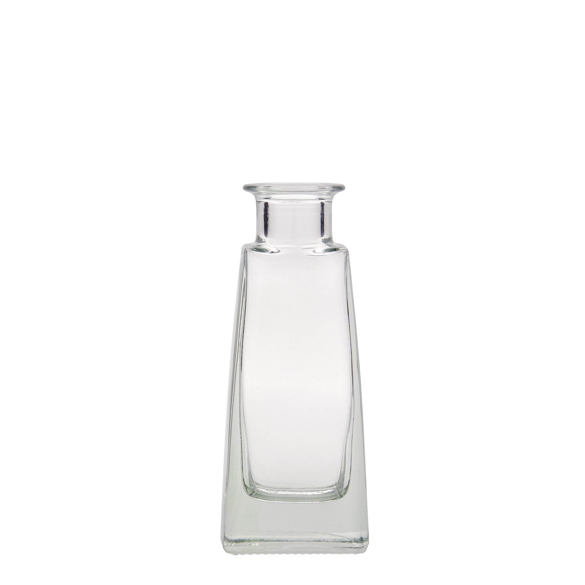 100 ml glass bottle 'Timmy', rectangular, opening: cork