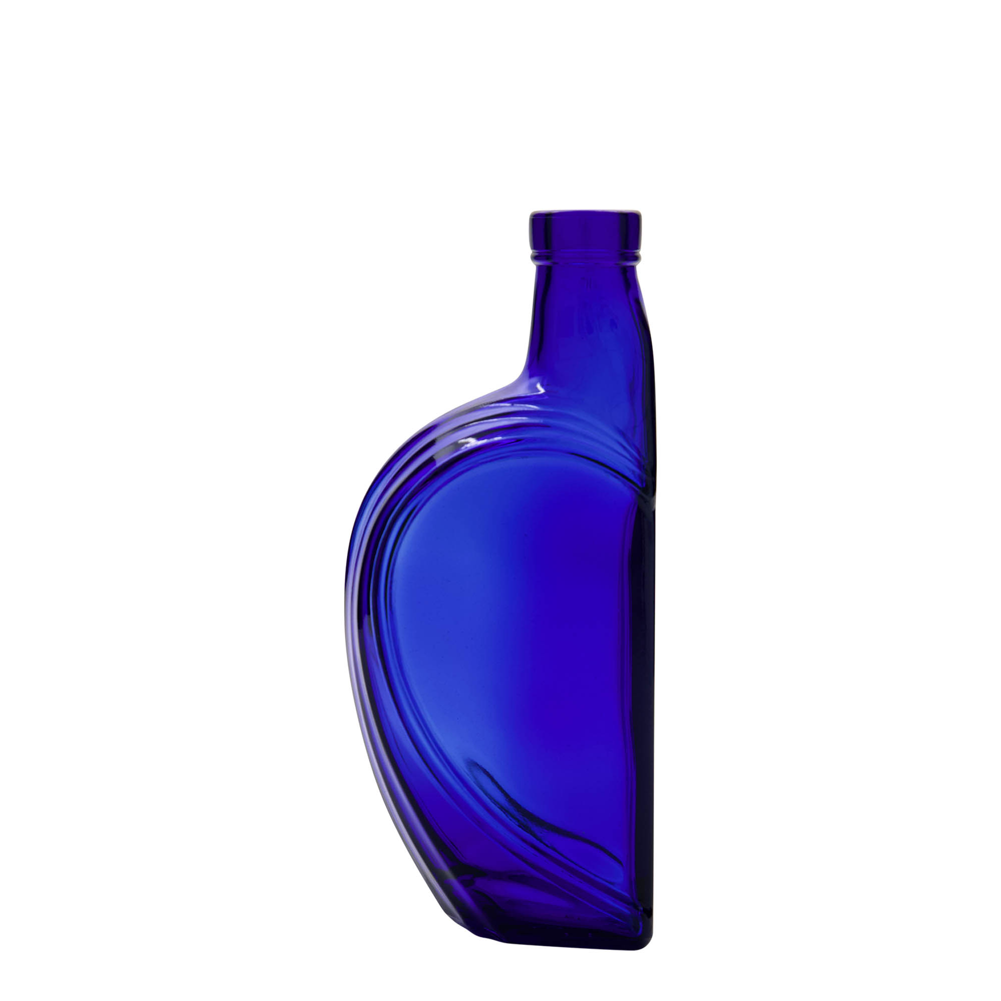 375 ml glass bottle 'Sweethearts', rectangular, royal blue, closure: cork 375 ml glass bottle 'Sweethearts', rectangular, royal blue, closure: cork