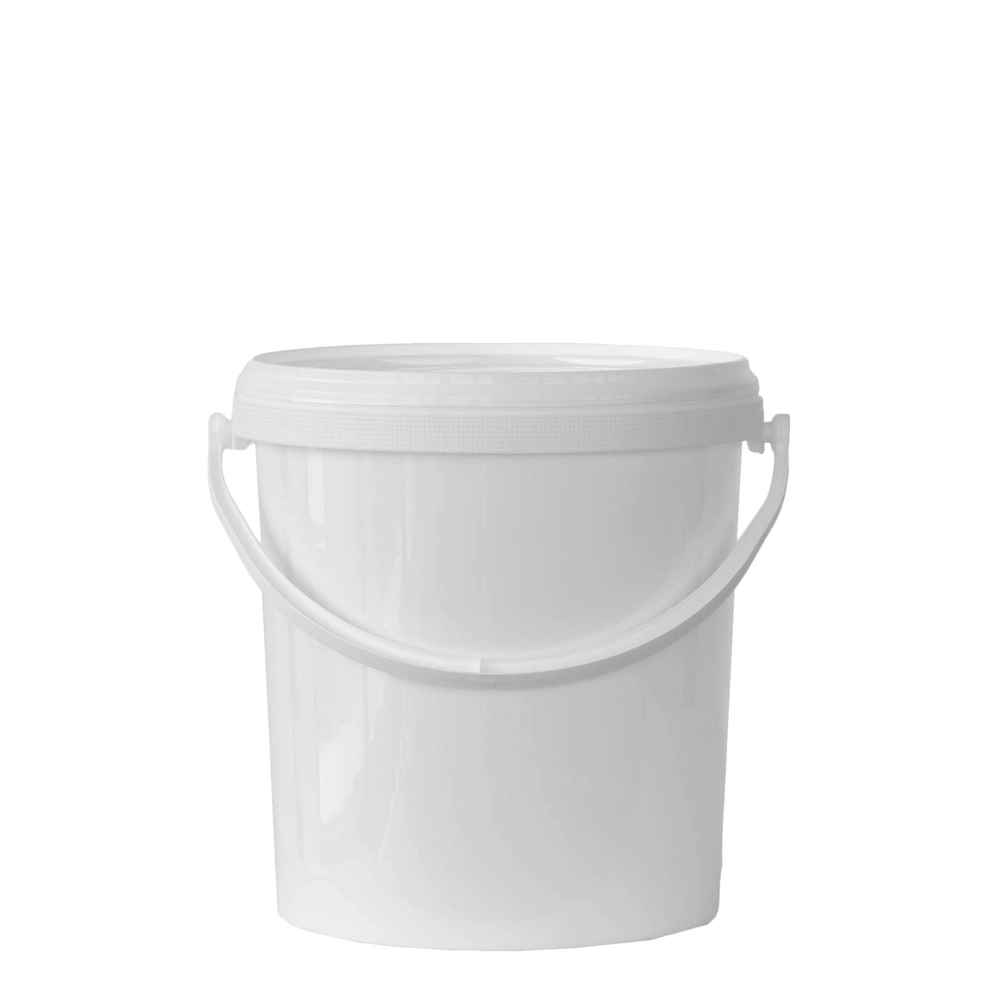 6 l bucket, PP plastic, white 6 l bucket, PP plastic, white