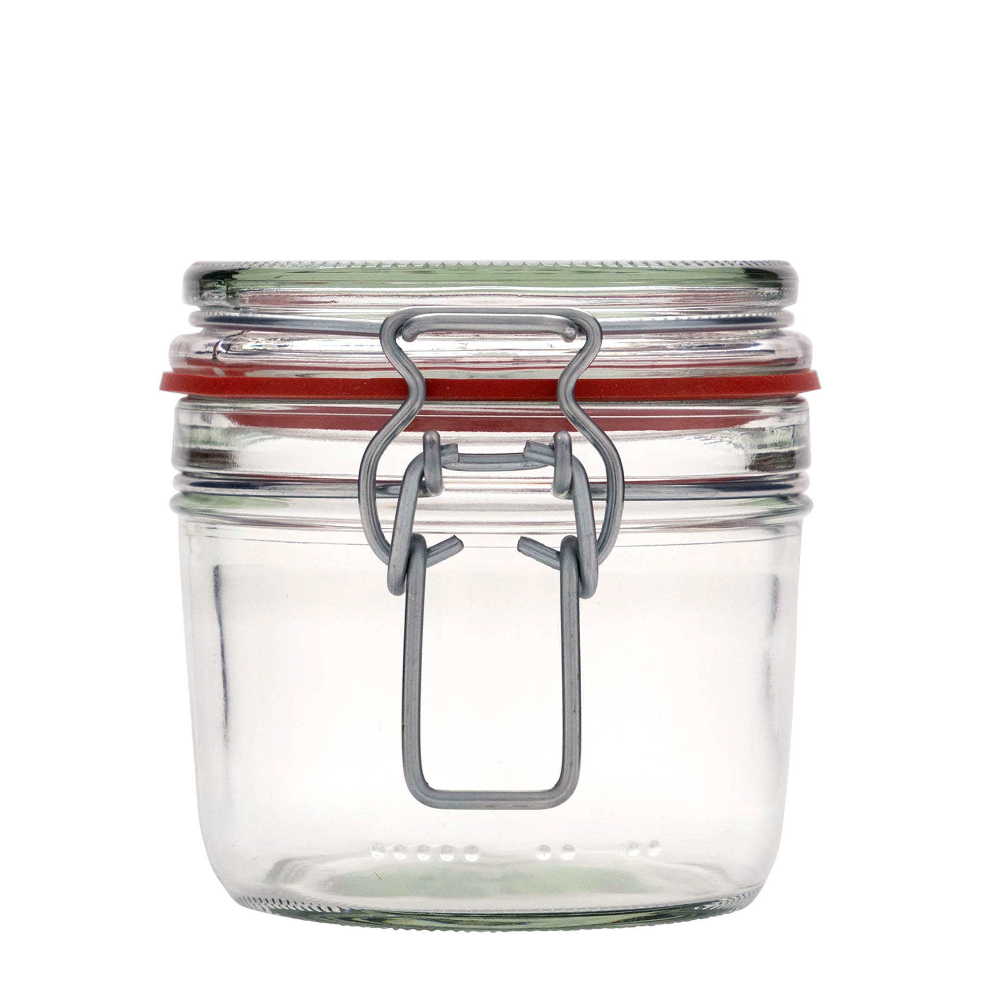 400 ml flat wire bail jar, opening: wire bail closure