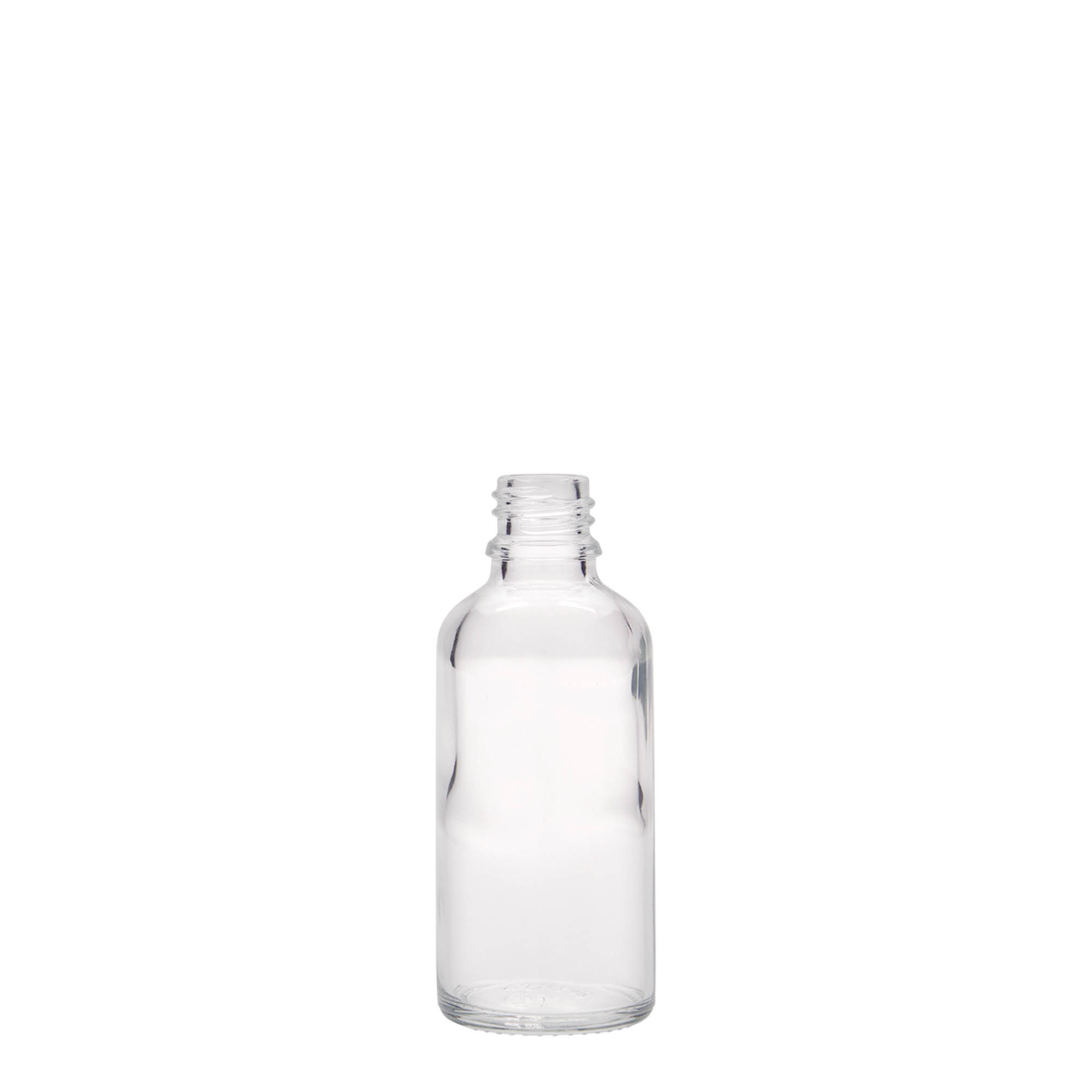 50 ml medical bottle, glass, opening: DIN 18