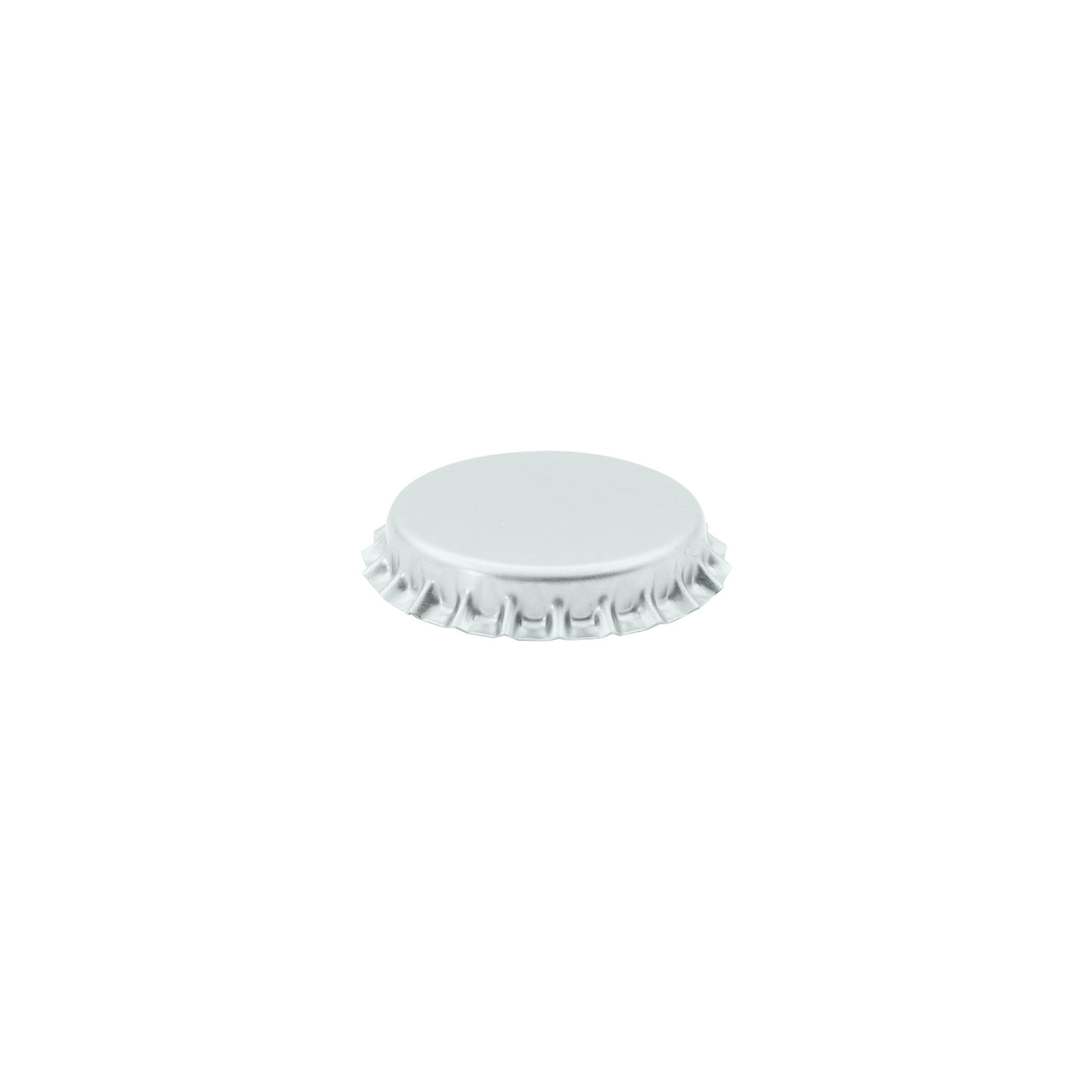 29 mm crown cap, metal, silver 29 mm crown cap, metal, silver