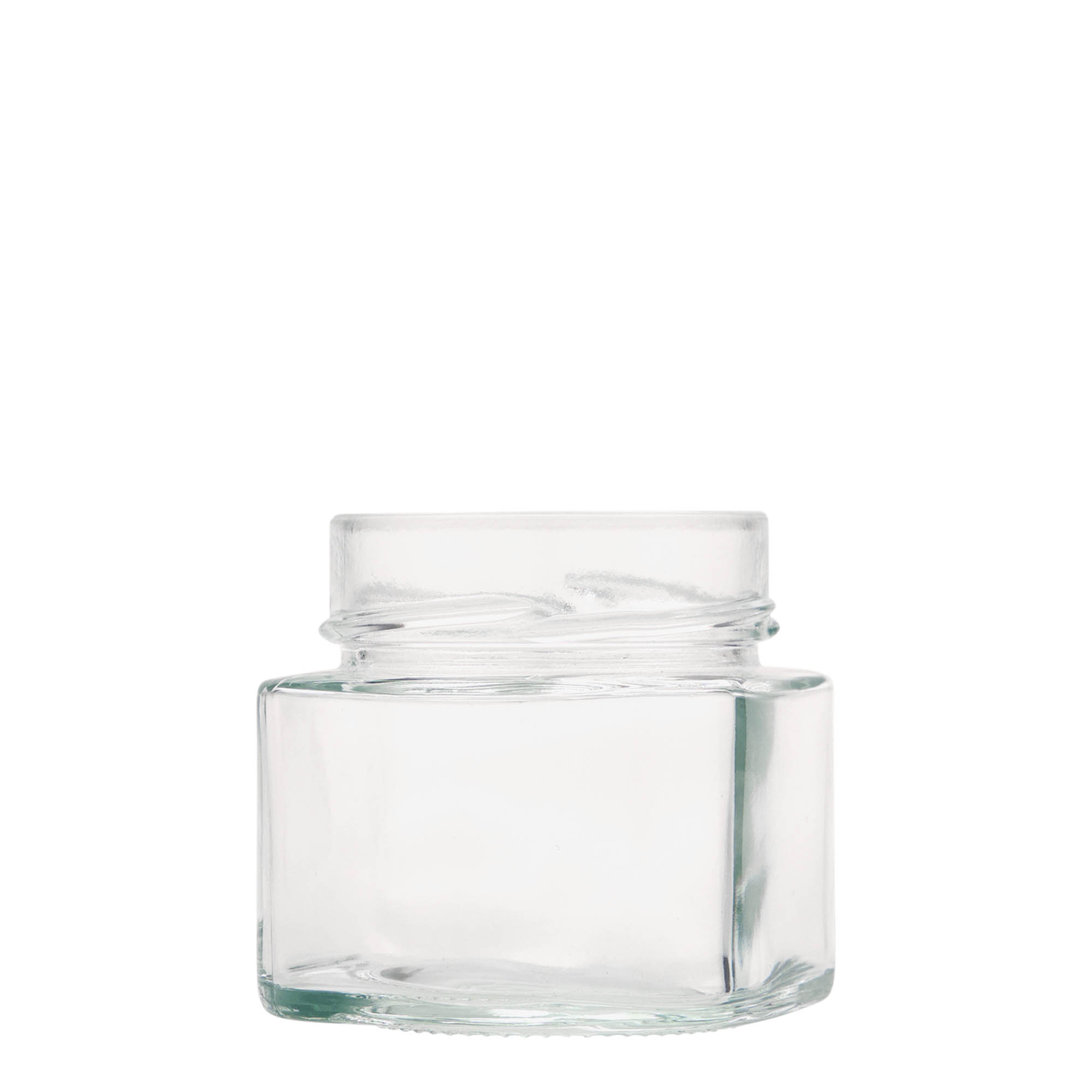 212 ml square glass ‘Kimba’, opening: Extra-Deep-Twist-off (EDTO 70)
