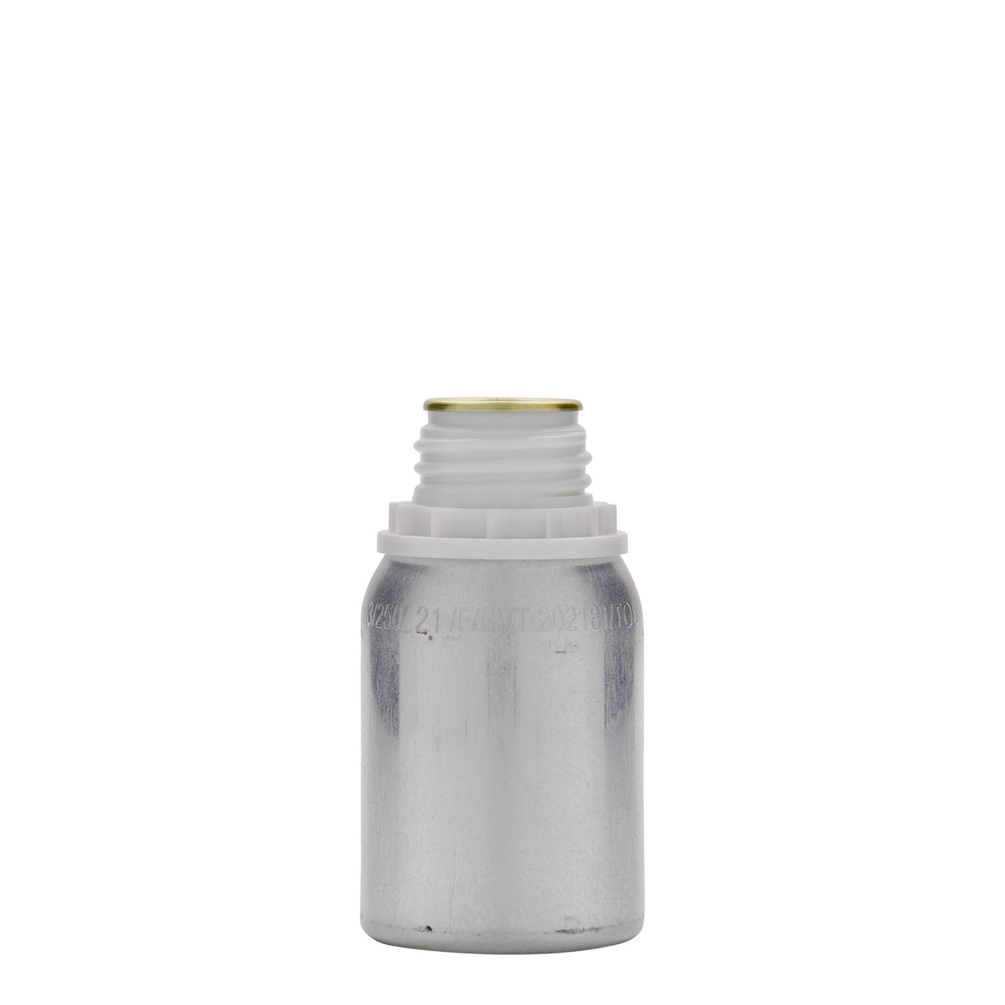 125 ml aluminium bottle, metal, silver, opening: DIN 32 125 ml aluminium bottle, metal, silver, opening: DIN 32