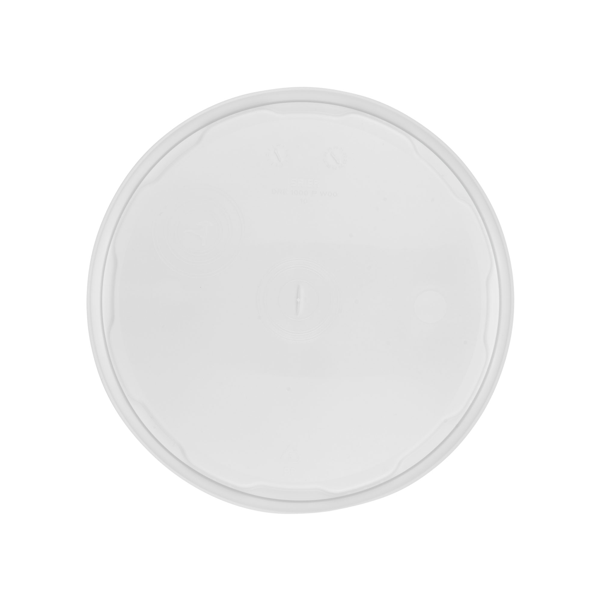 Lid for 10 l bucket, PP plastic, white
