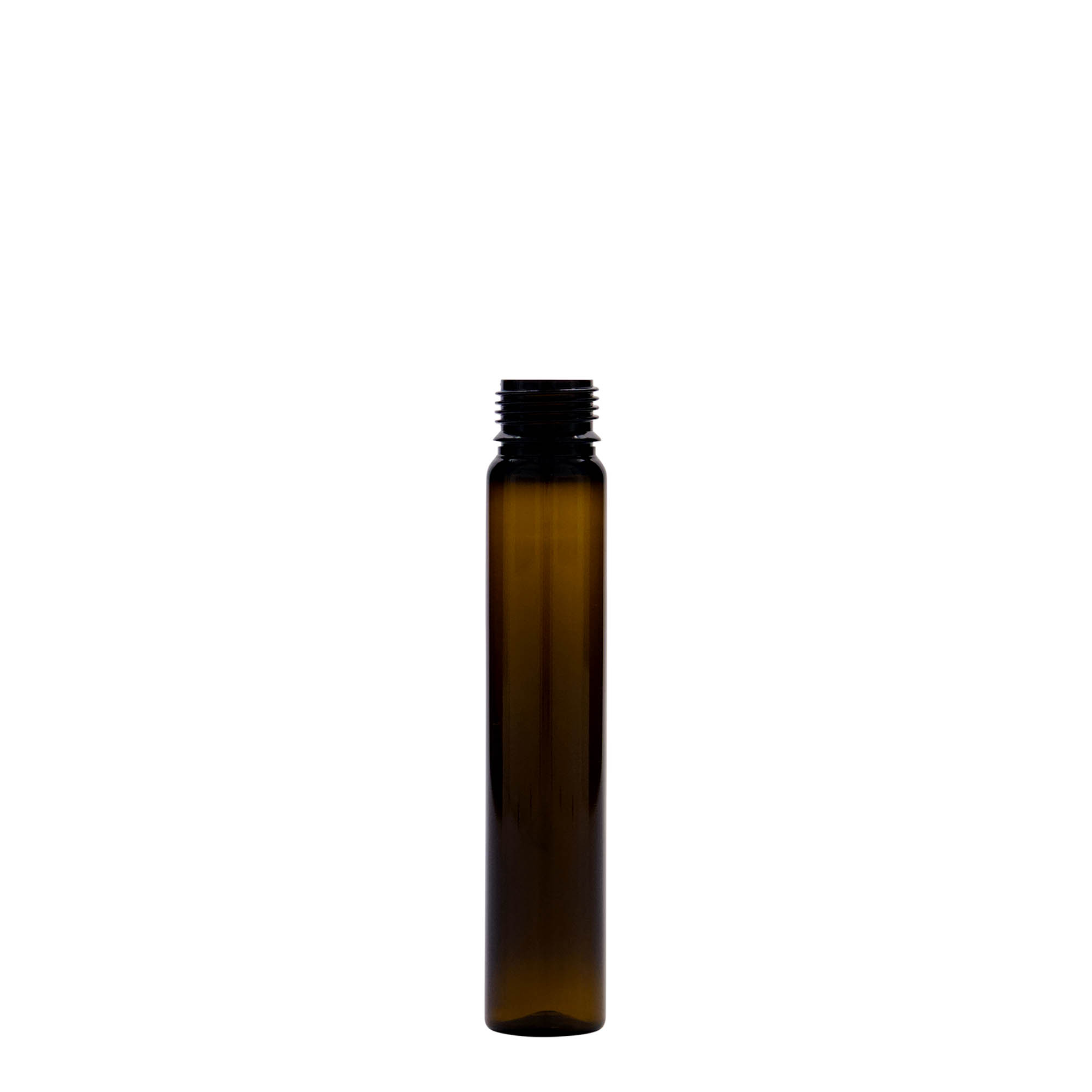25 ml PET tubes, plastic, brown, opening: screw cap
