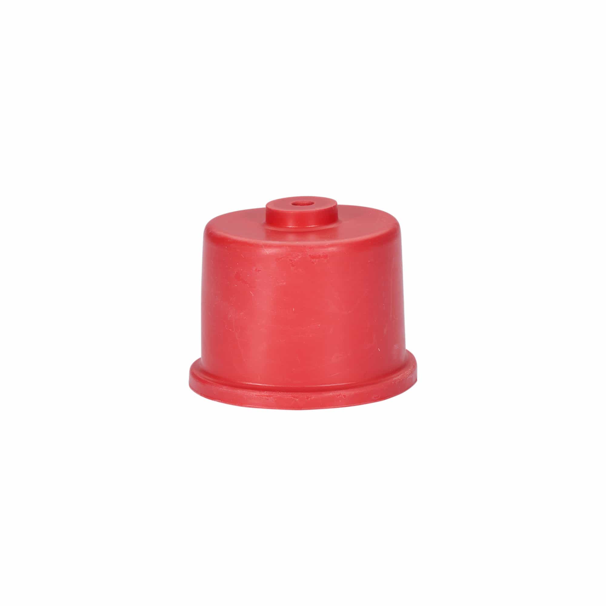 Fermentation cap type 5, rubber, red
