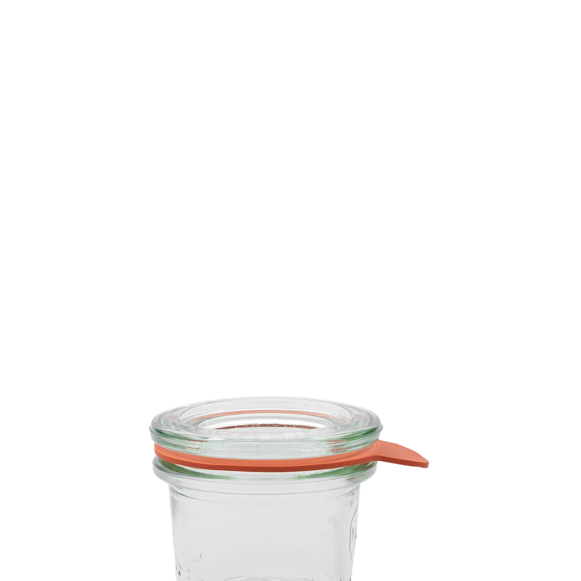 WECK preserving ring RR40, red, opening: round rim