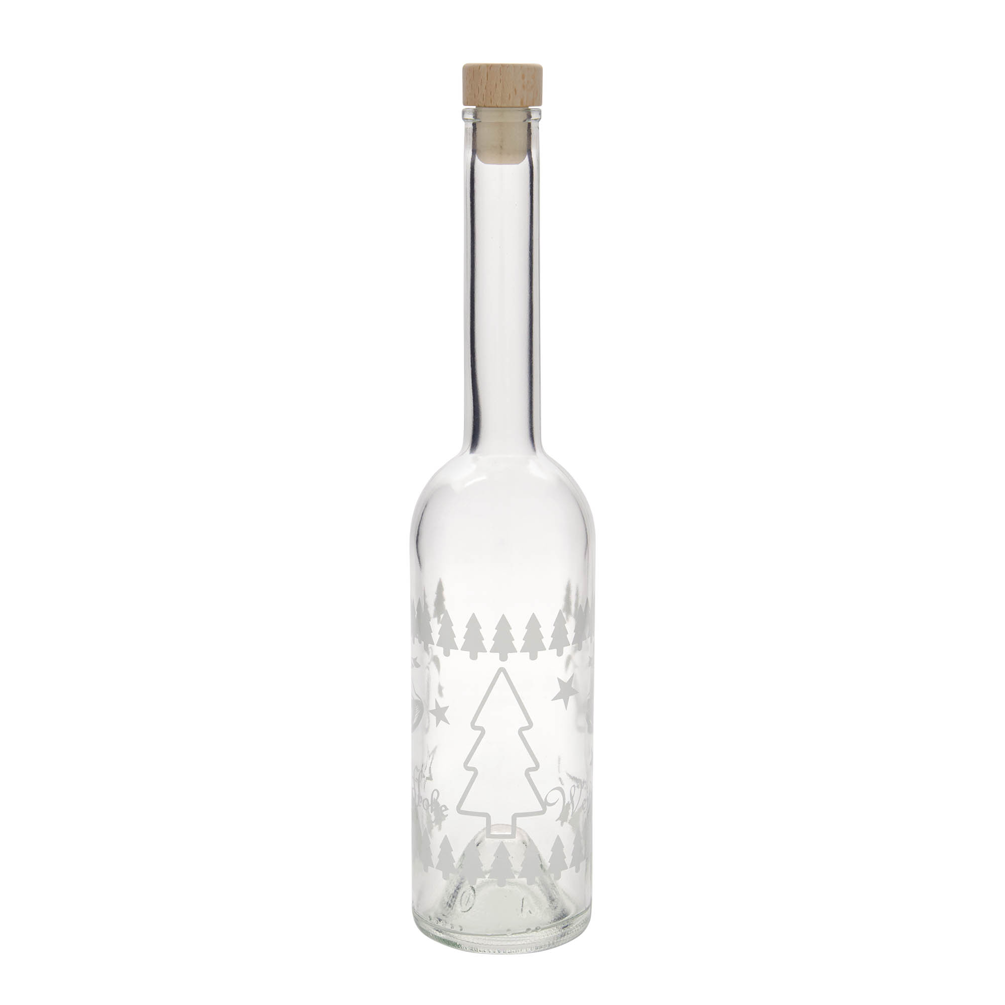 500 ml glass bottle 'Opera', design: Classic Christmas, opening: cork 500 ml glass bottle 'Opera', design: Classic Christmas, opening: cork