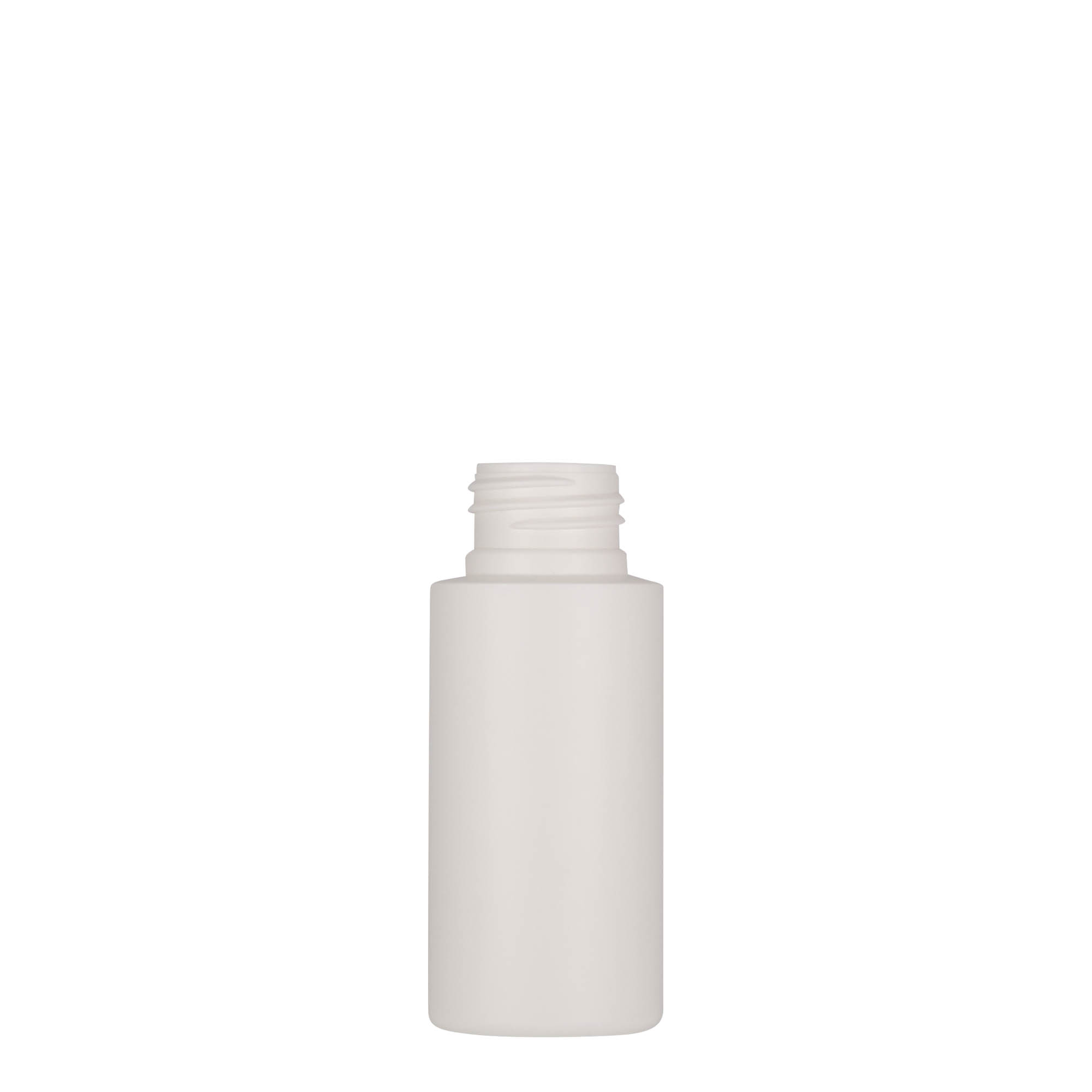 50 ml plastic bottle 'Pipe', HDPE, white, closure: GPI 24/410 50 ml plastic bottle 'Pipe', HDPE, white, closure: GPI 24/410