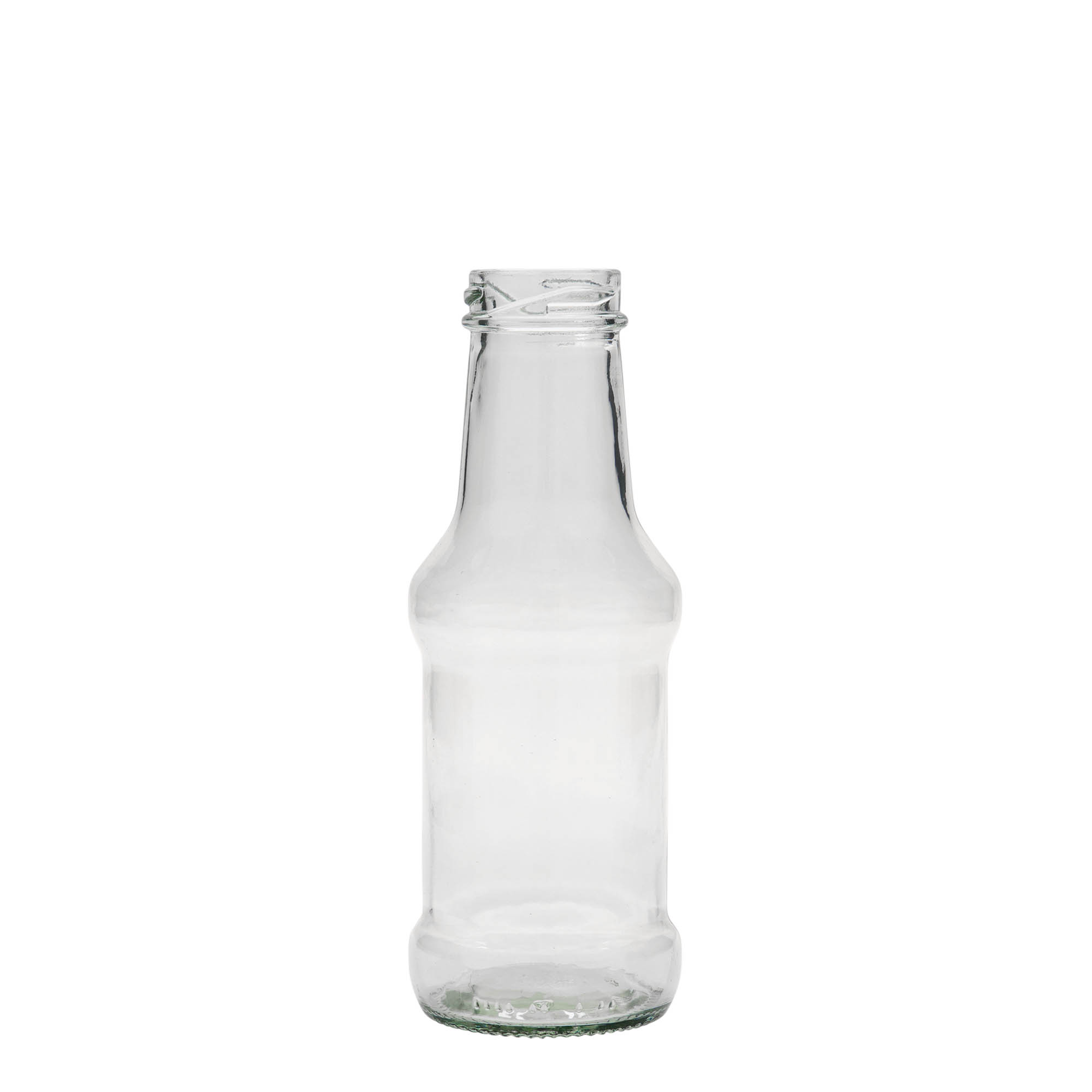 250 ml condiment bottle, glass, closure: twist off (TO 38) 250 ml condiment bottle, glass, closure: twist off (TO 38)