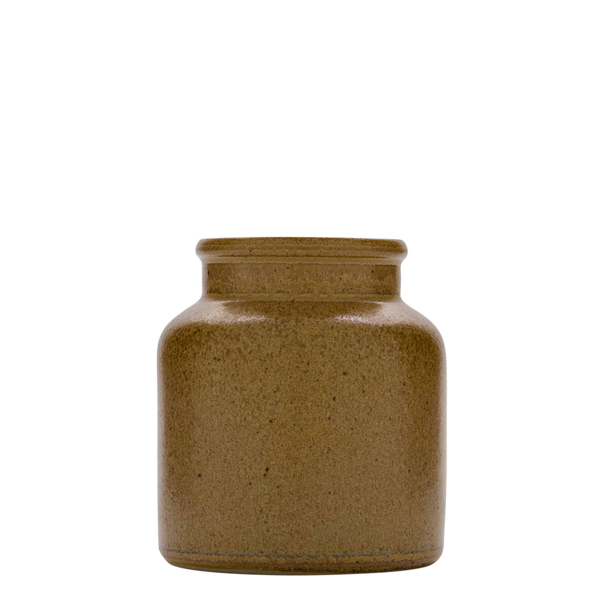 270 ml stoneware pot, ceramic, brown-crystal, opening: slip lid