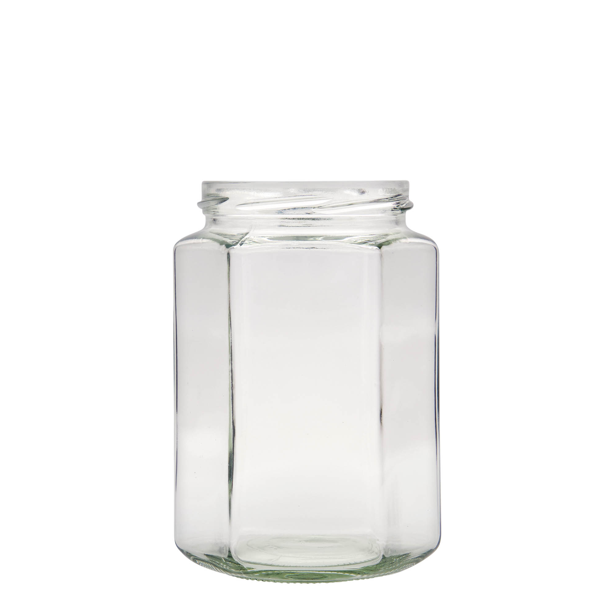 770 ml hexagonal jar, opening: twist-off (TO 82) 770 ml hexagonal jar, opening: twist-off (TO 82)
