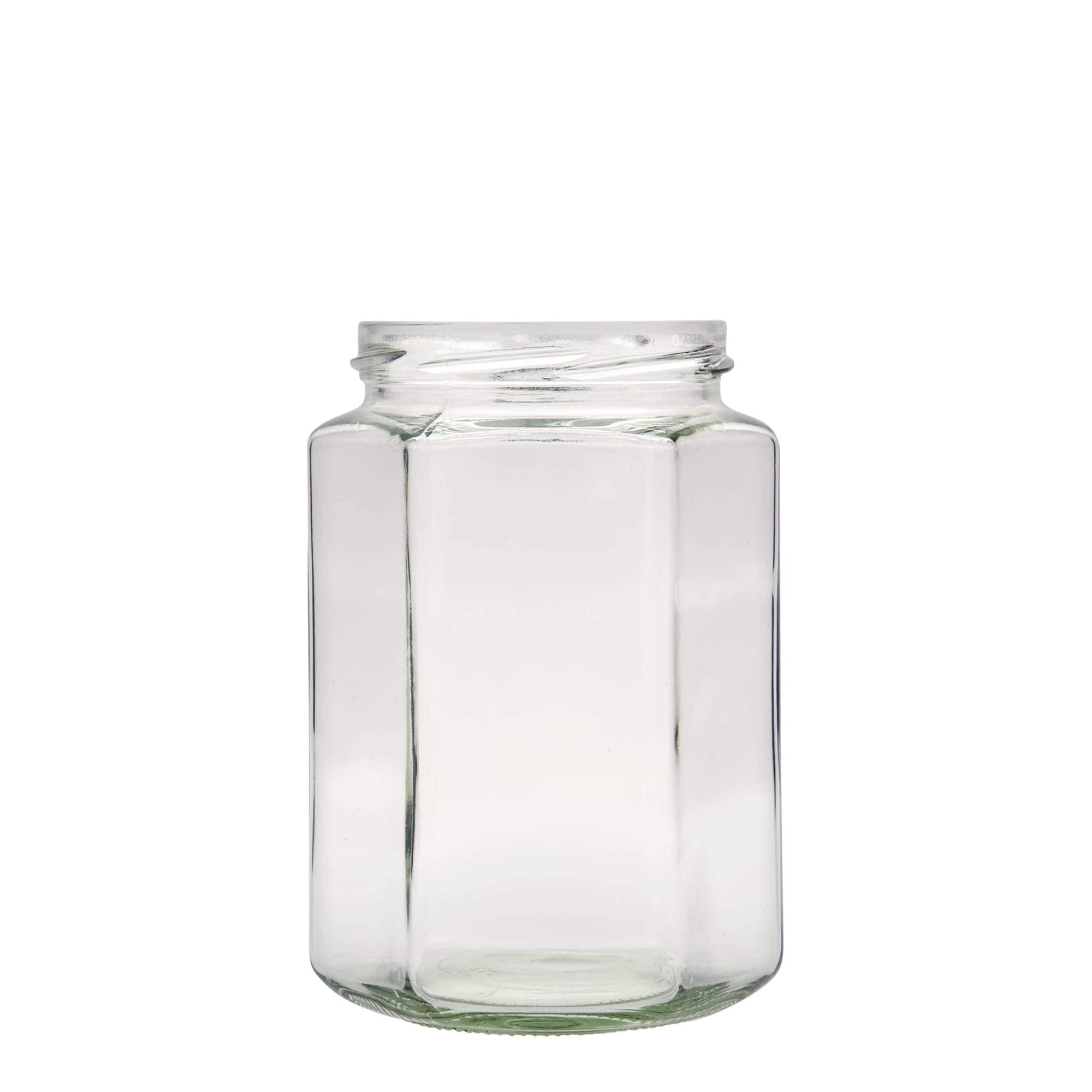 770 ml hexagonal jar, opening: Twist-off (TO 82)