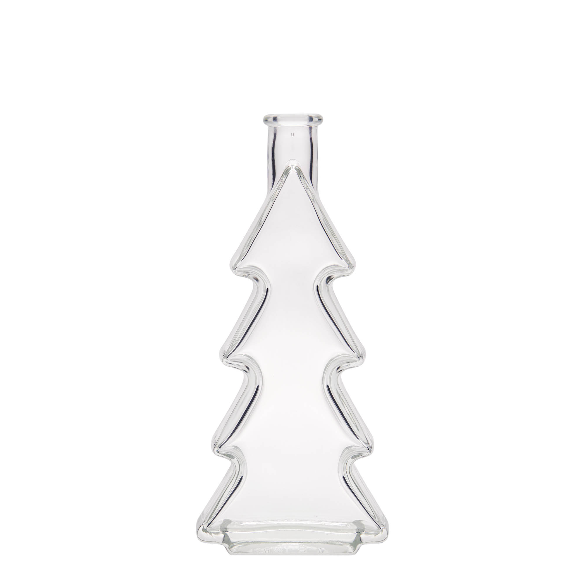 200 ml glass bottle 'Christmas tree', opening: cork 200 ml glass bottle 'Christmas tree', opening: cork