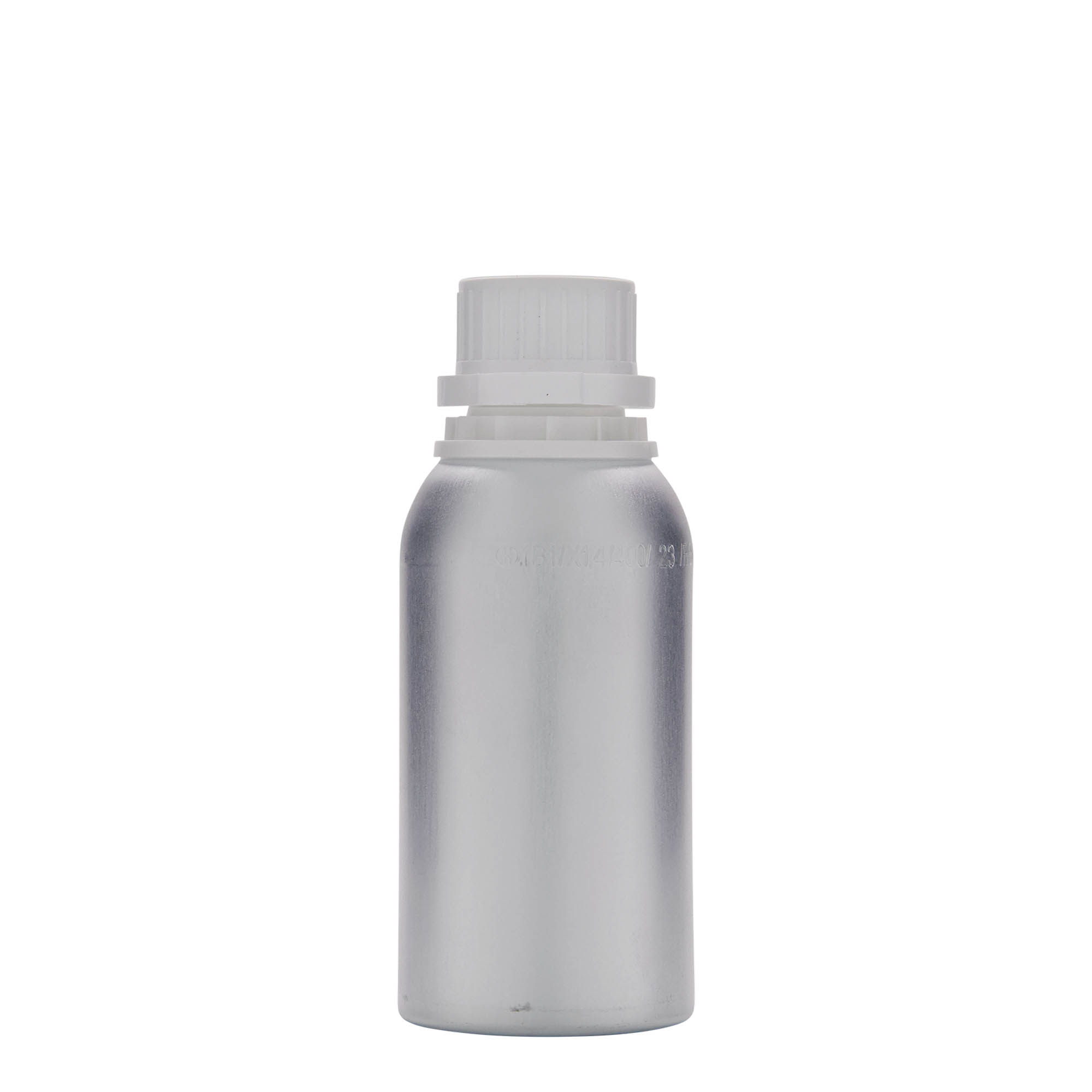 275 ml aluminium bottle, metal, silver, opening: DIN 32