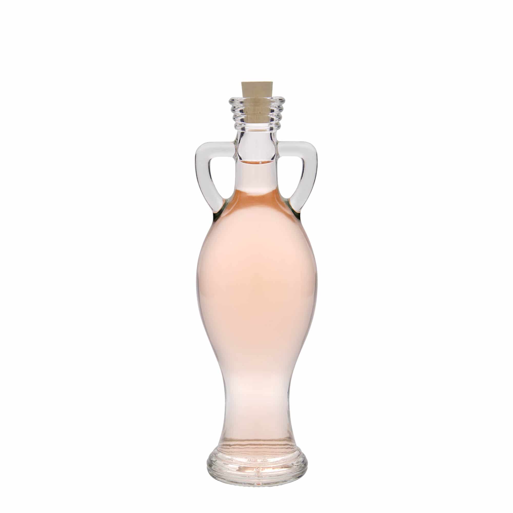 200 ml glass bottle ‘Amphora’, opening: cork