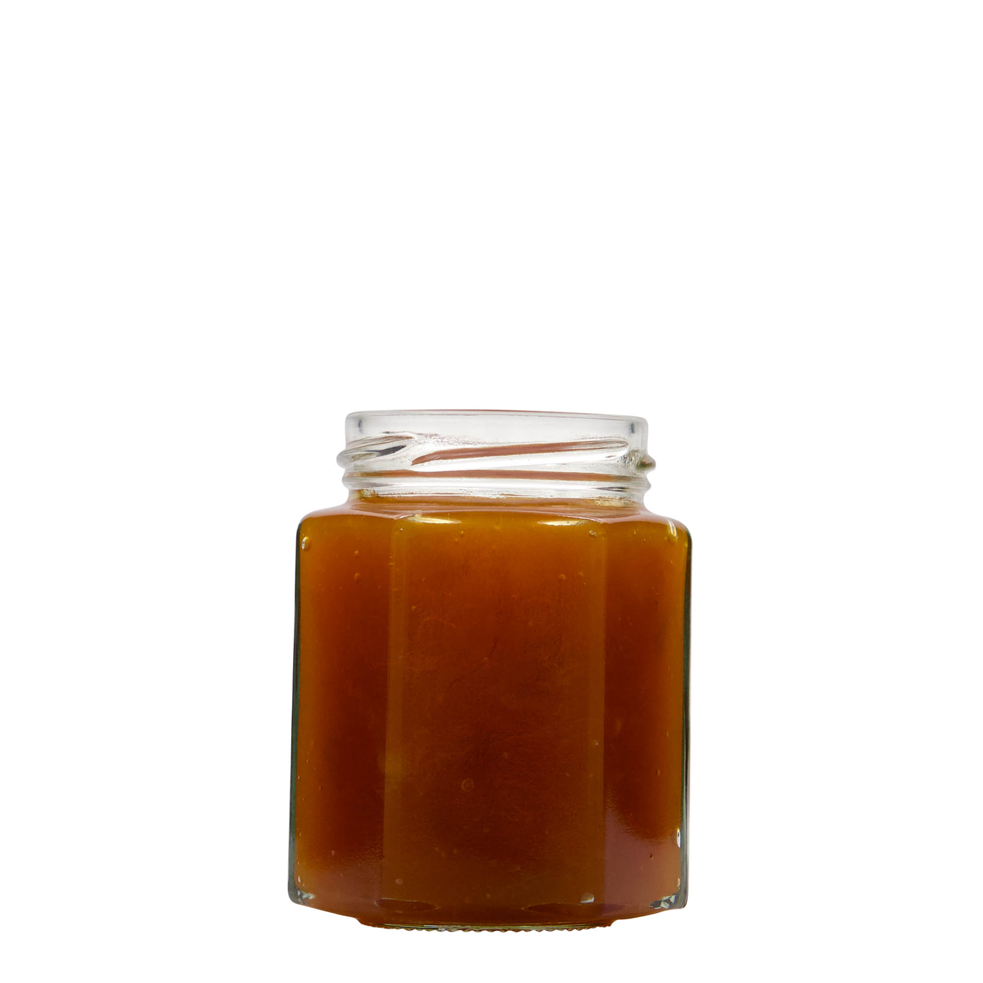 196 ml hexagonal glass, opening: Twist-off (TO 58)