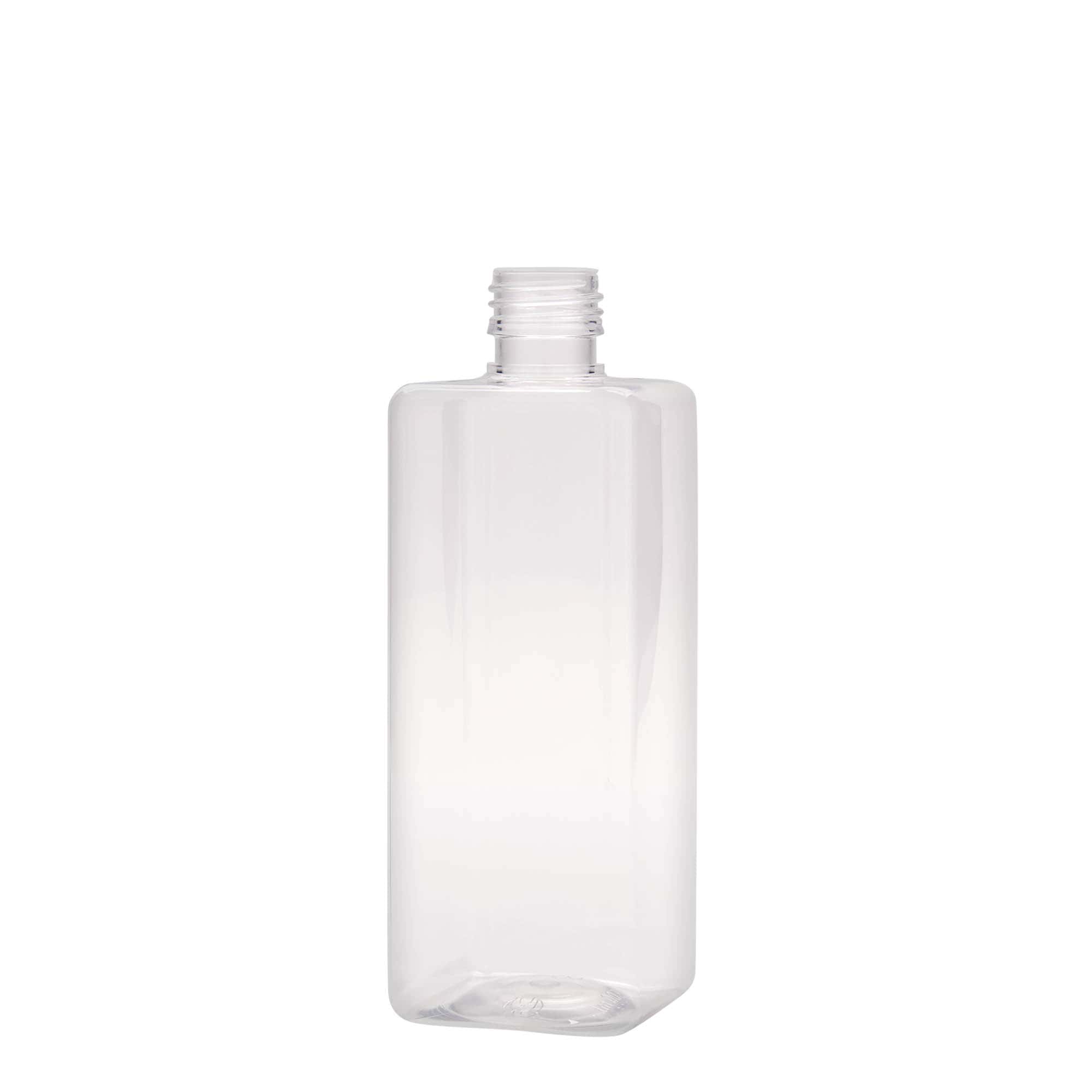 500 ml PET bottle ‘Karl’, square, plastic, opening: PP 28