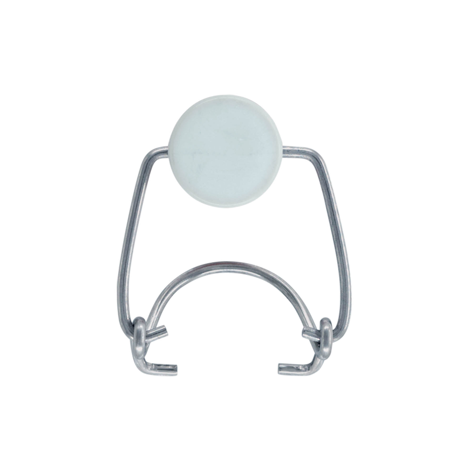 Standard clip lock #, plastic, red-white Standard clip lock #, plastic, red-white