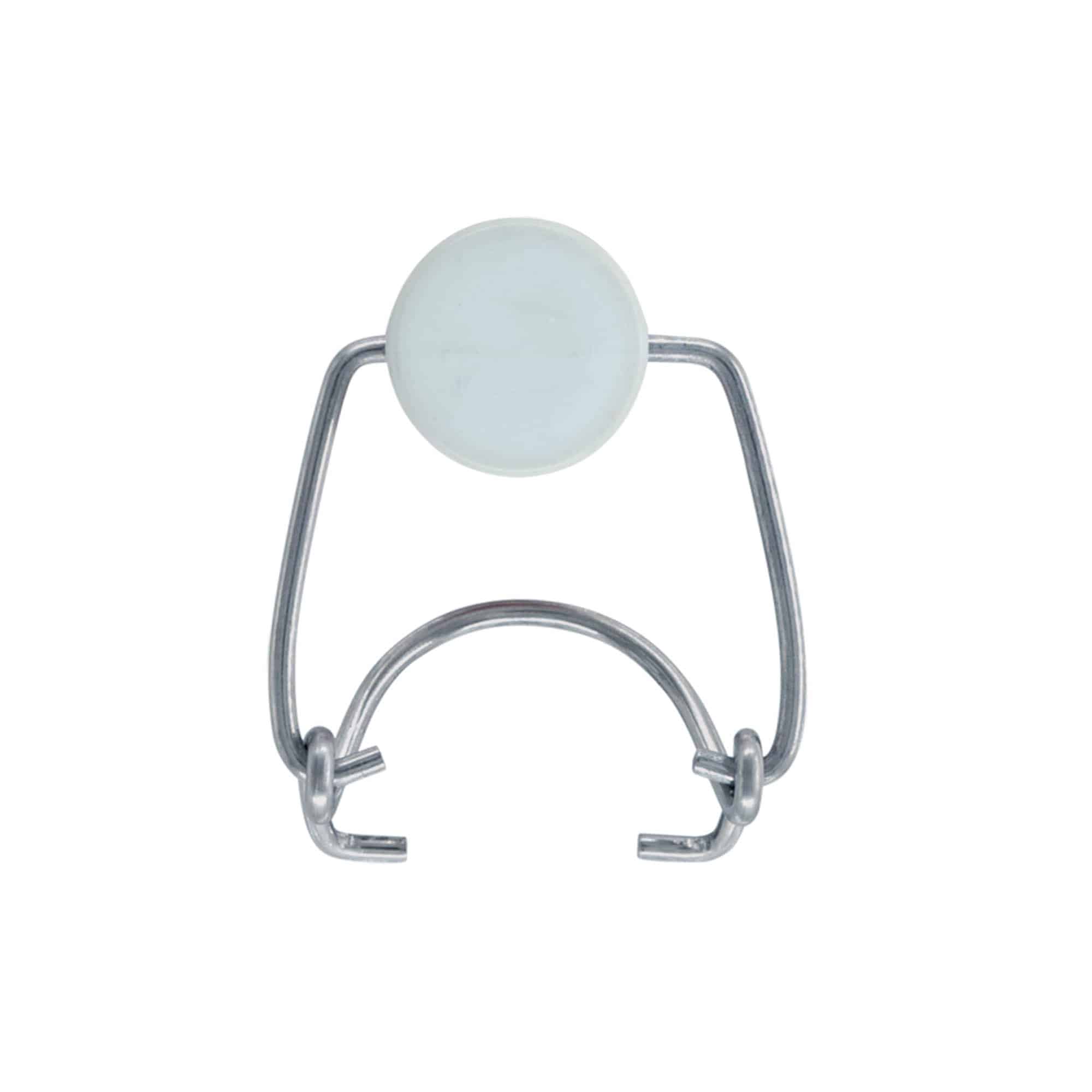 Standard clip lock, plastic, red-white