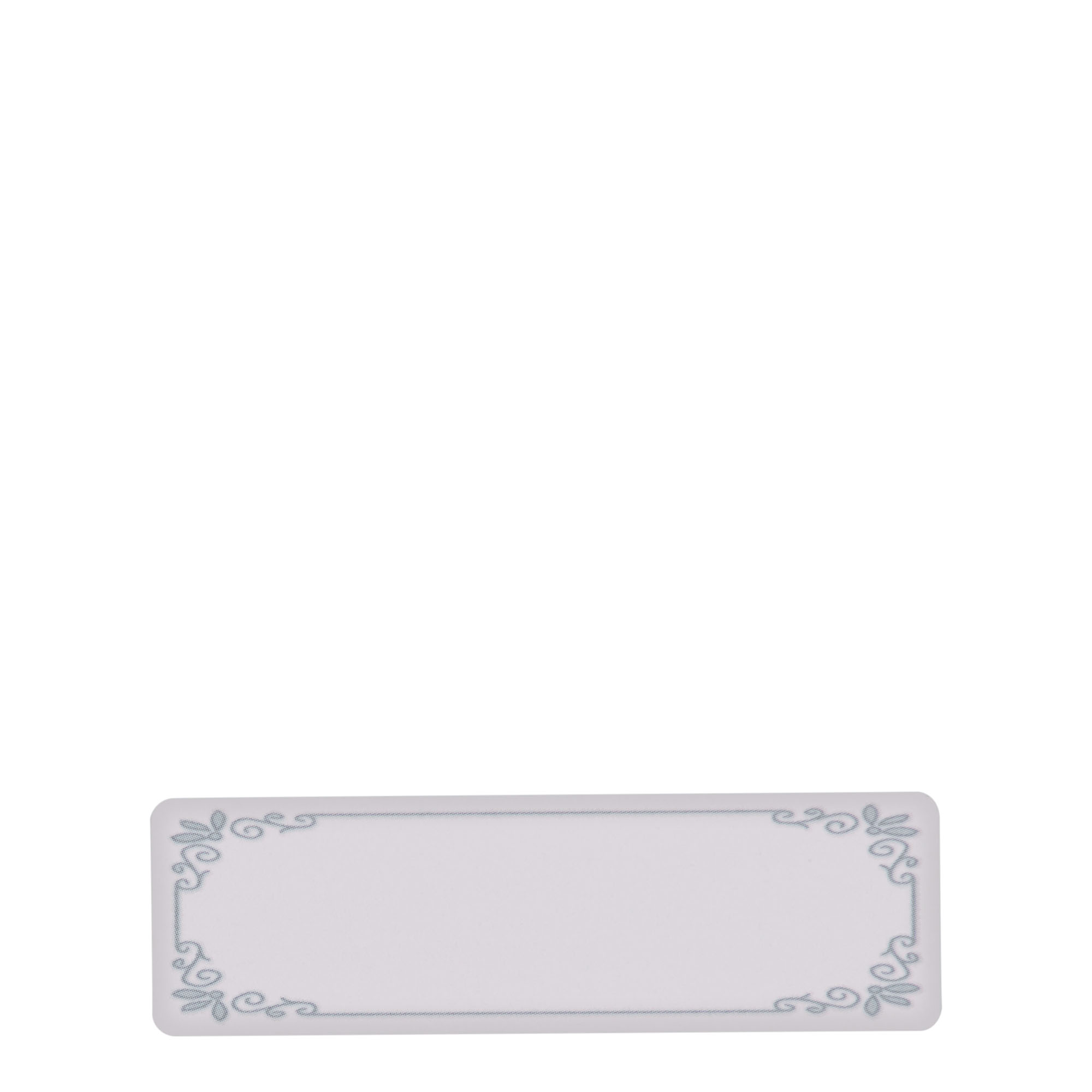 Themed labels 'Blue Border', rectangular, paper, white/blue