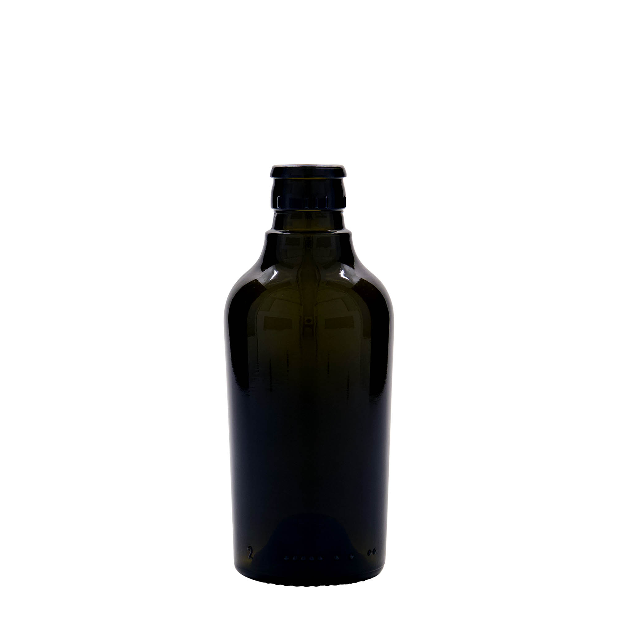 250 ml Vinegar/Oil Bottle 'Oleum', Glass, Antique Green, Opening: DOP