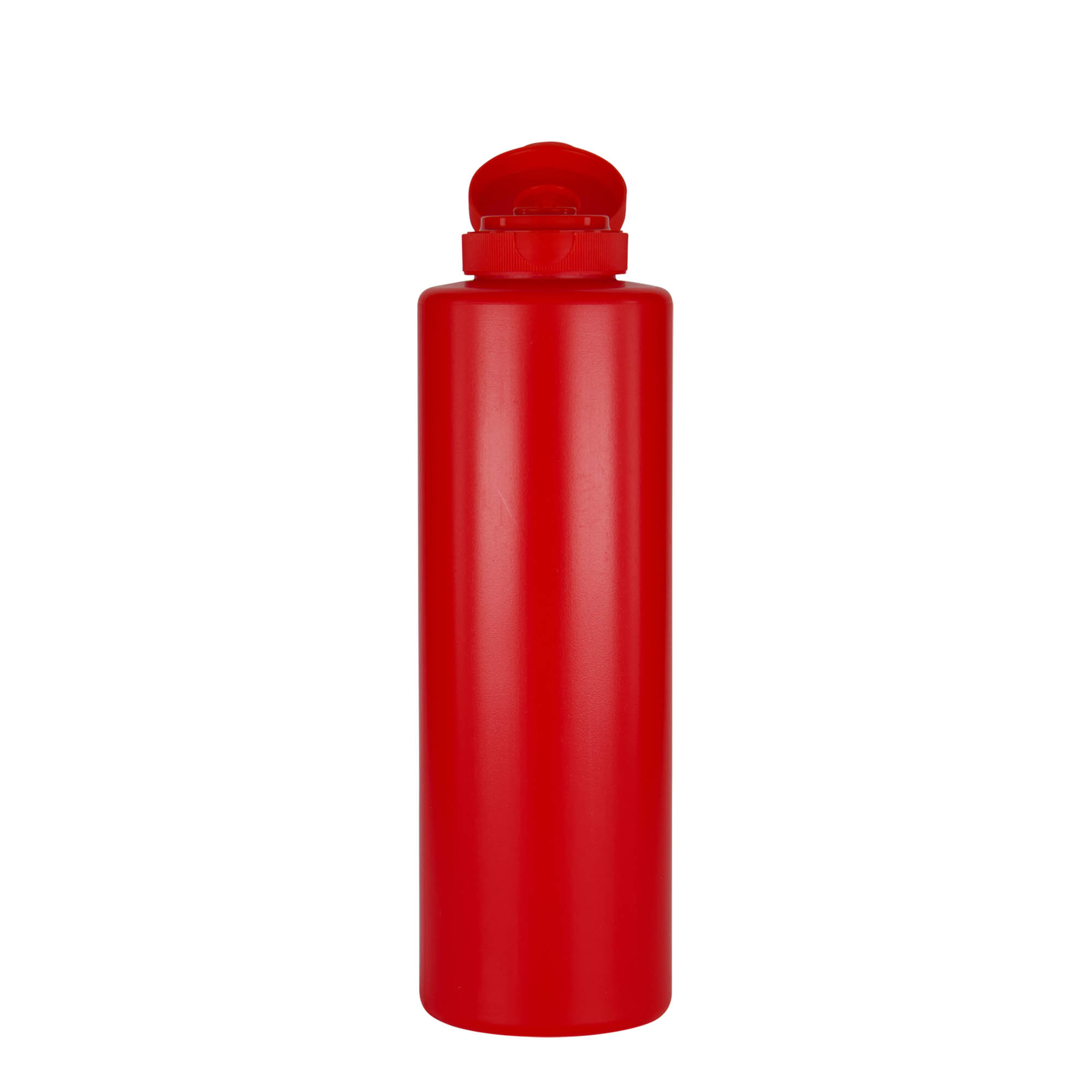 500 ml condiment bottle, LDPE plastic, red, closure: GPI 38/400