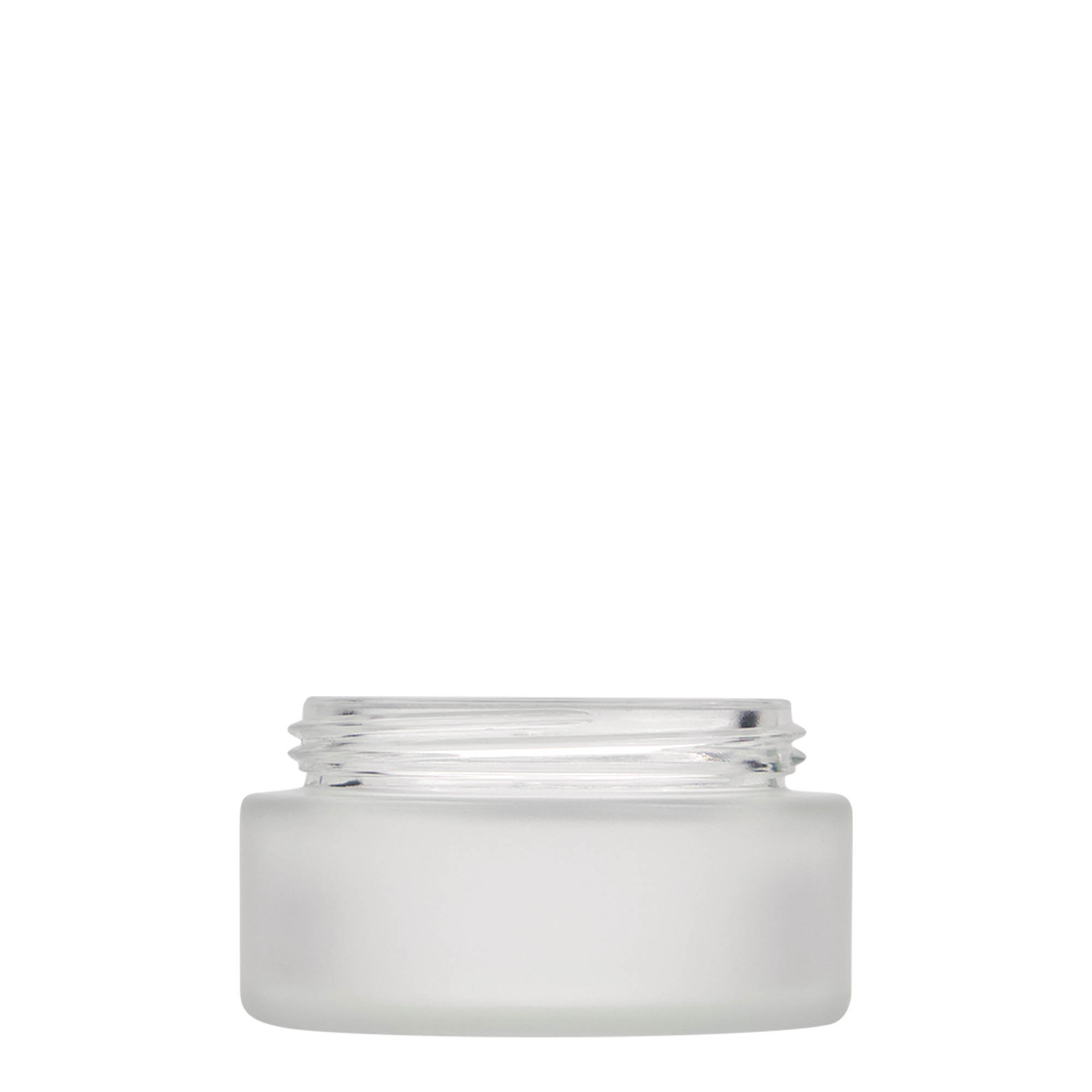 100 ml cosmetic jar 'Platin Edition', glass, frosted, closure: screw cap 100 ml cosmetic jar 'Platin Edition', glass, frosted, closure: screw cap