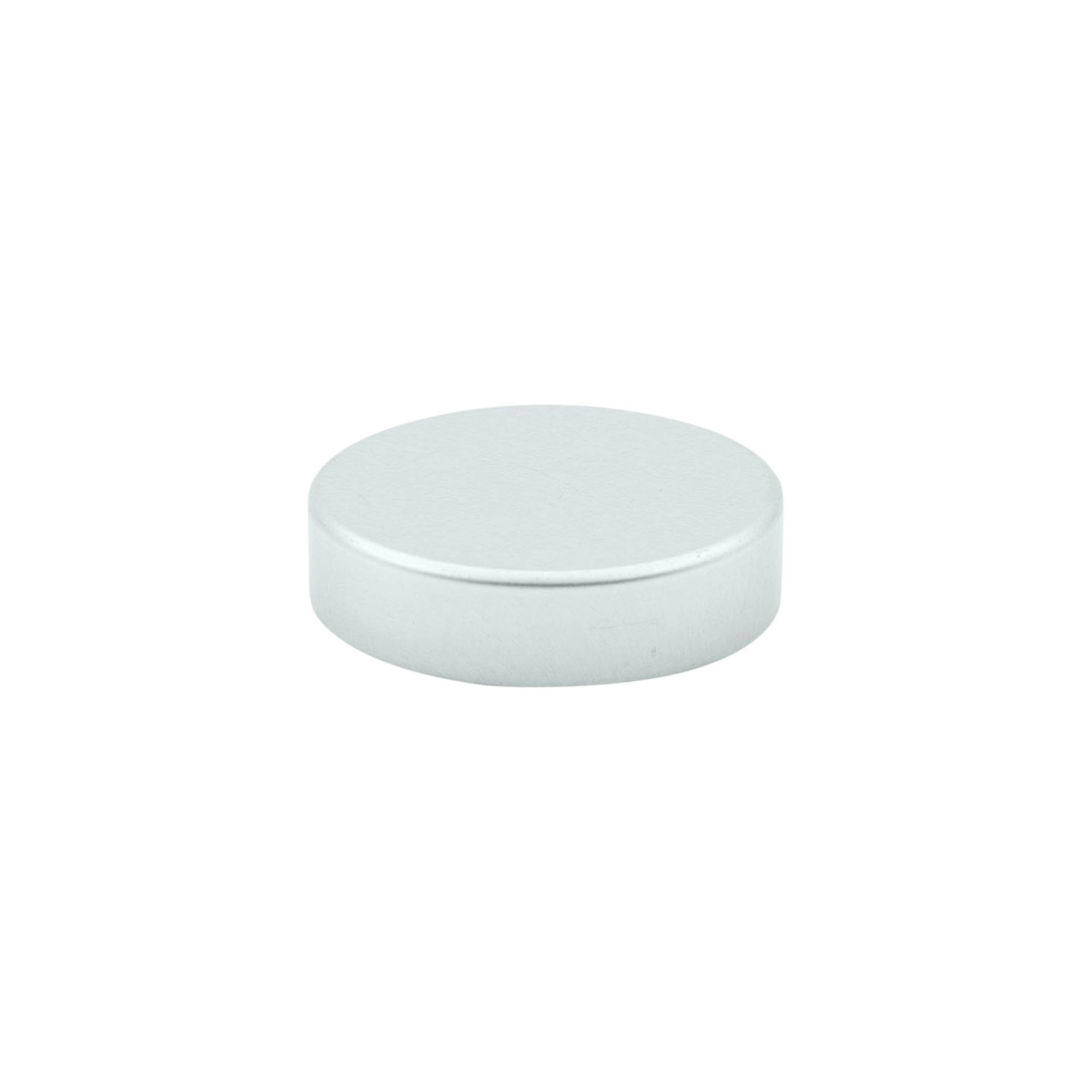 Screw cap, metal, silver, for opening: 38/400