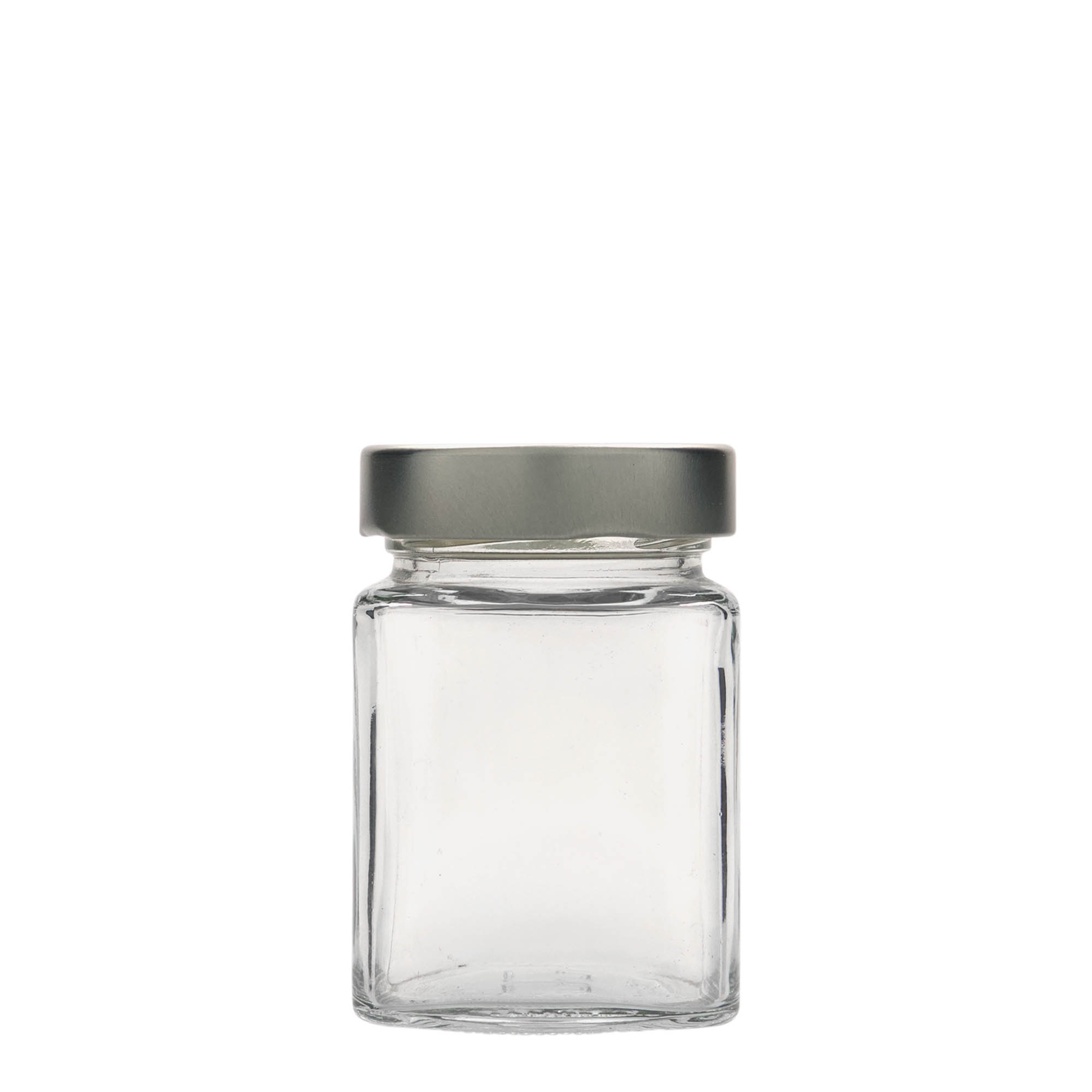 212 ml square jar 'Funny', opening: Deep-Twist-Off (DTO 58)