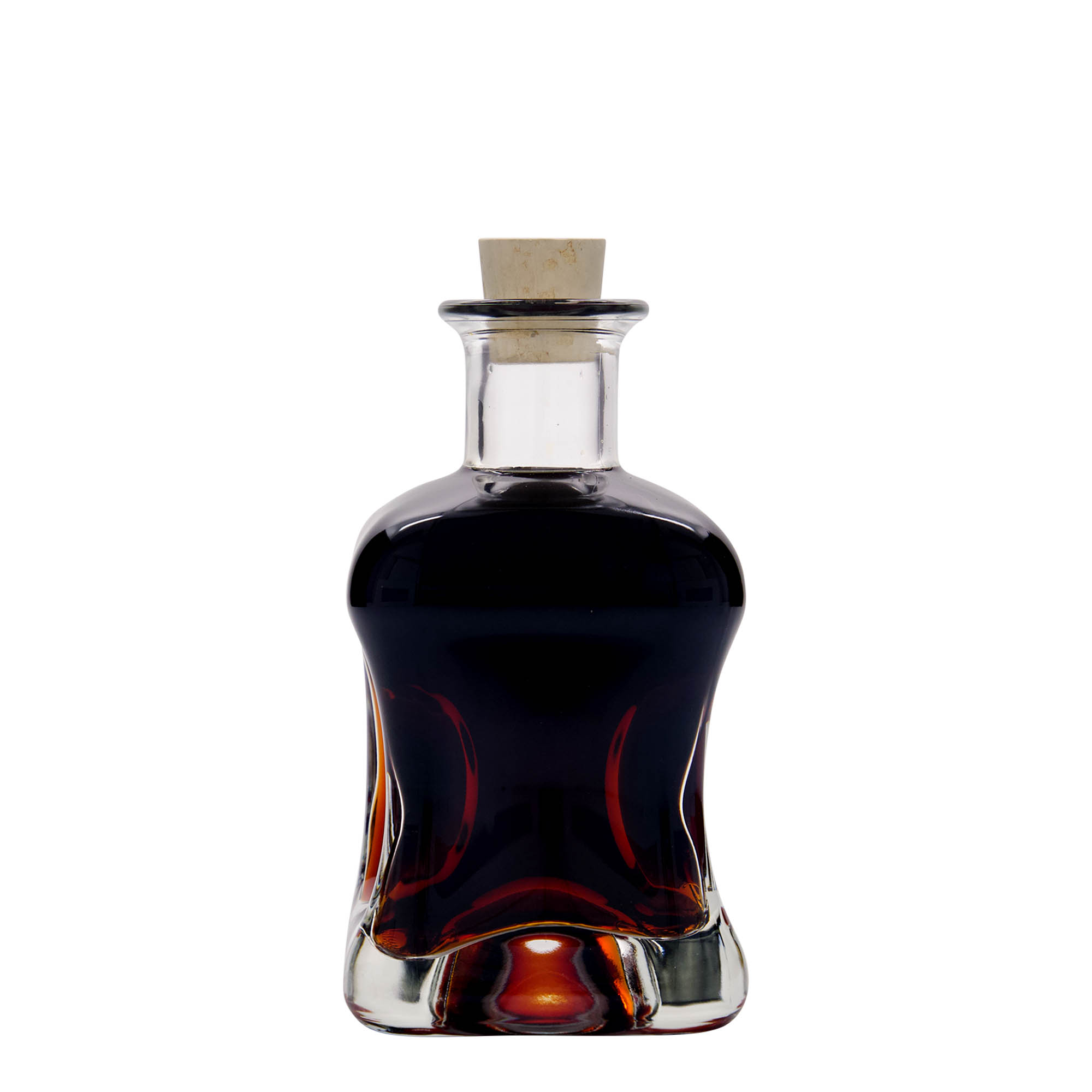 350 ml glass bottle 'Dublin', square, opening: cork