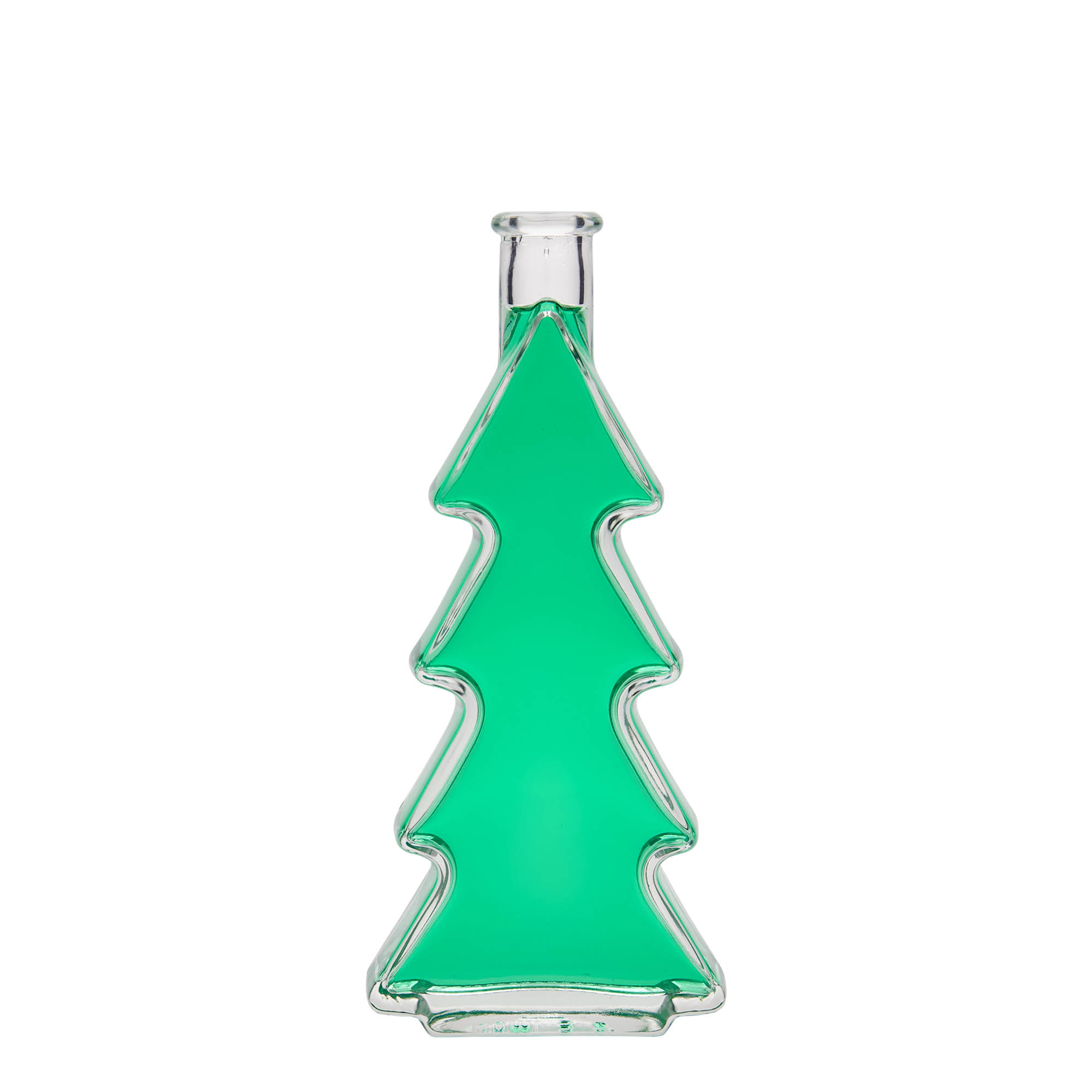 200 ml glass bottle 'Christmas tree', opening: cork