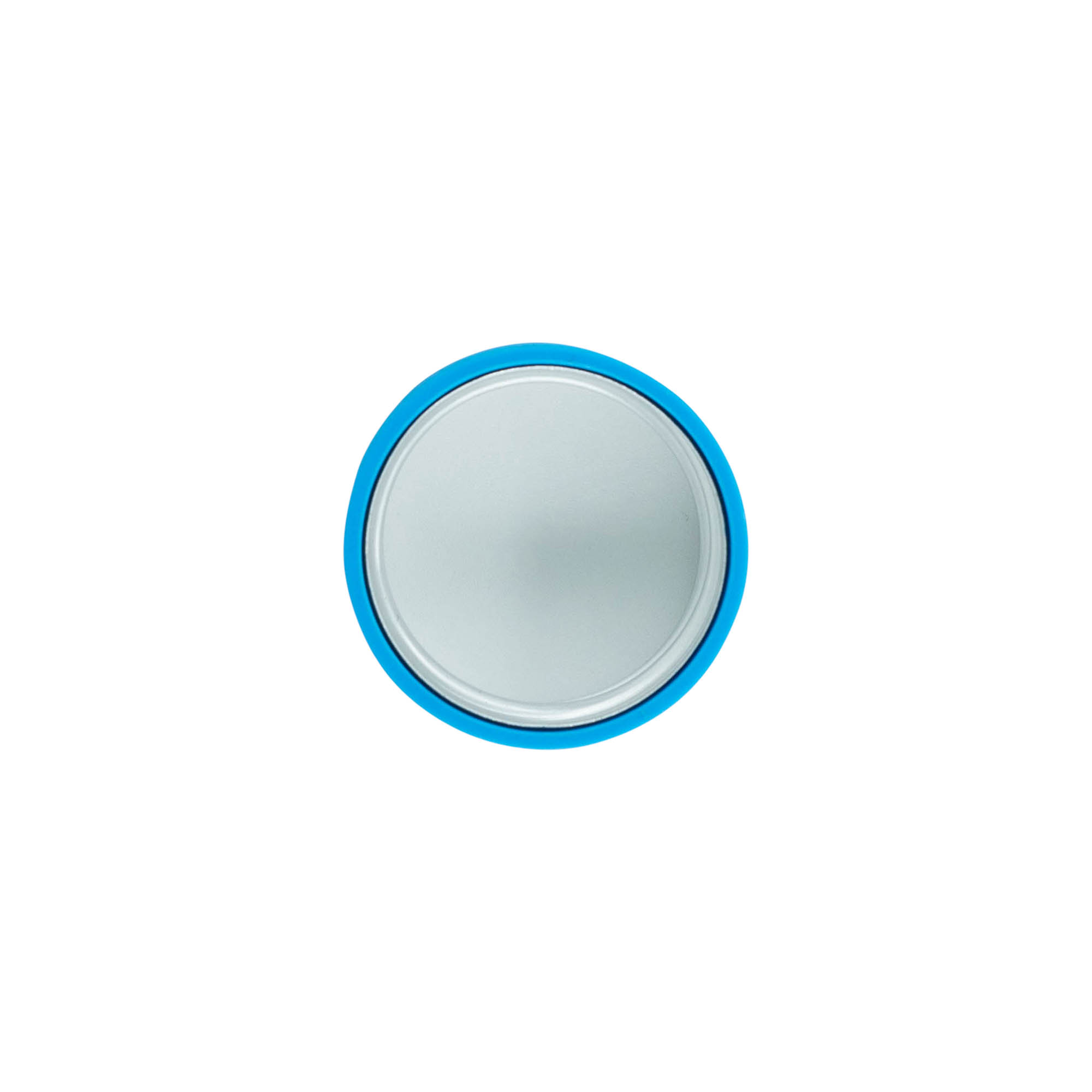 Screw cap, ABS plastic, aqua blue, for opening: GPI 28/400