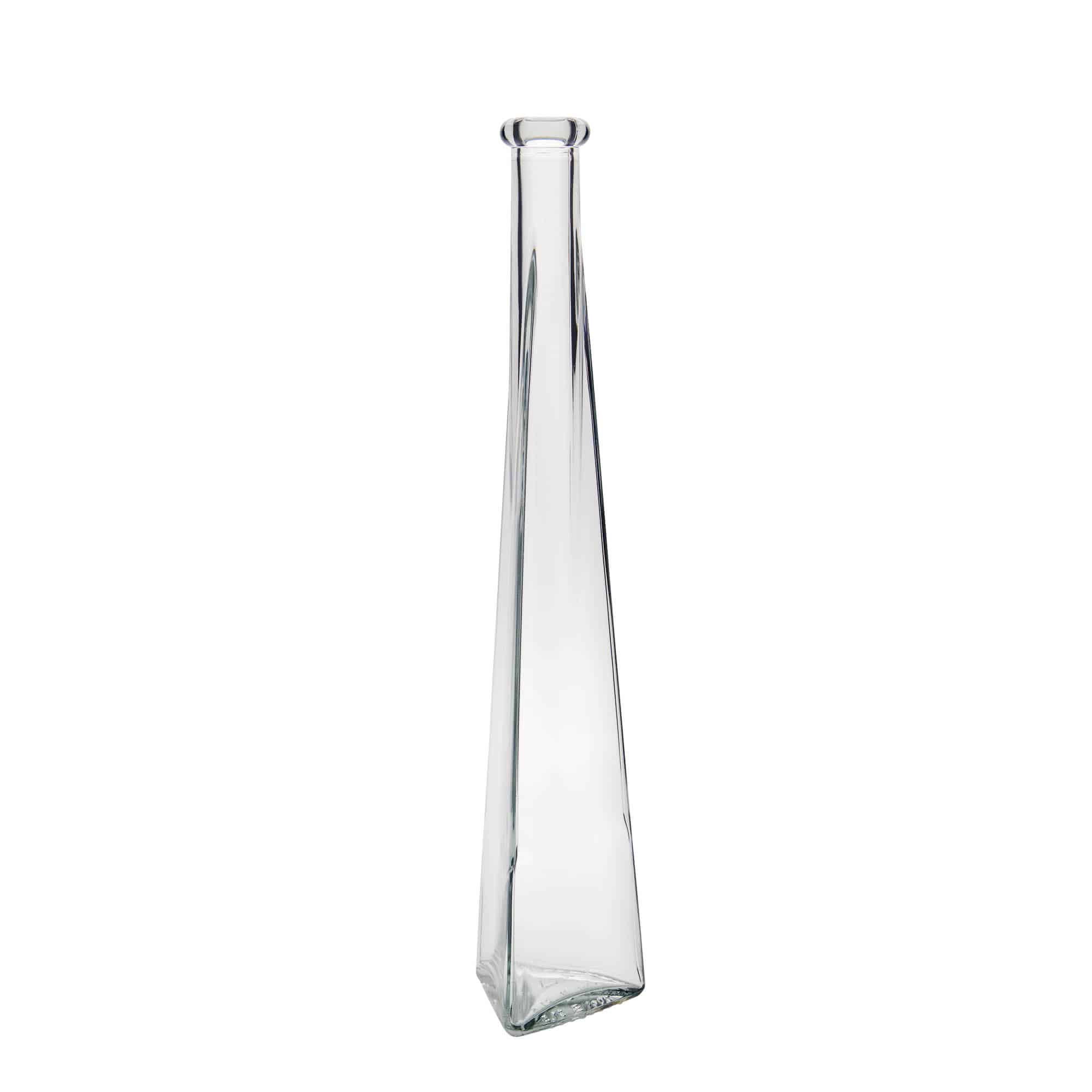 200 ml glass bottle ‘Dama Triangolore’, triangular, opening: cork