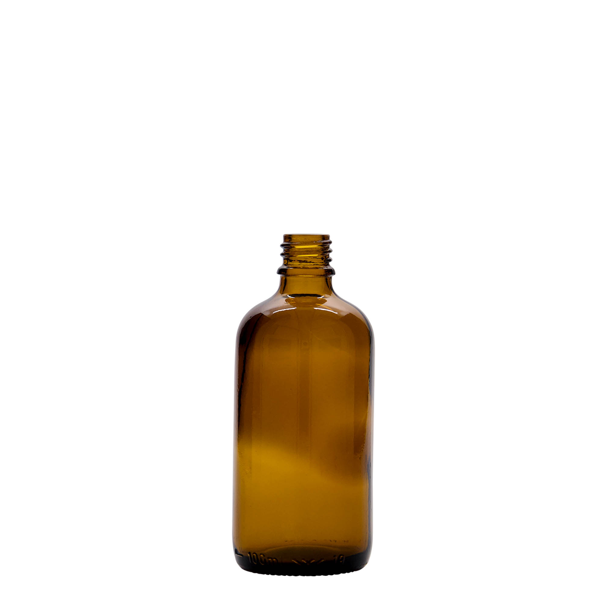 100 ml medical bottle, glass, brown, opening: DIN 18 100 ml medical bottle, glass, brown, opening: DIN 18