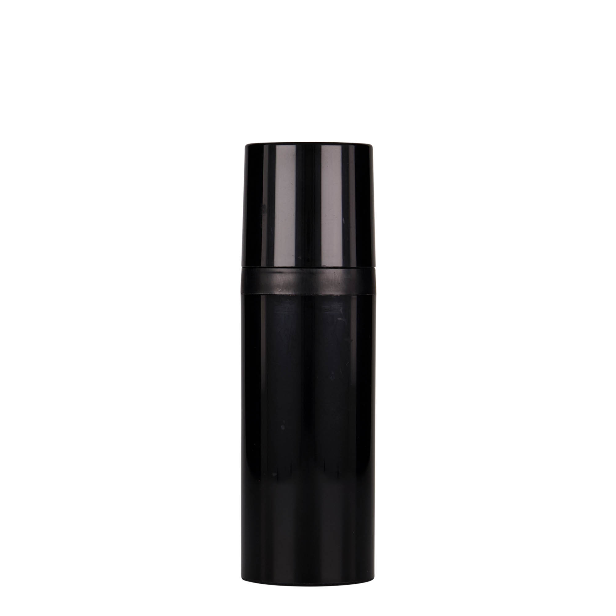 50 ml Airless Dispenser ‘Mezzo’, black PP plastic