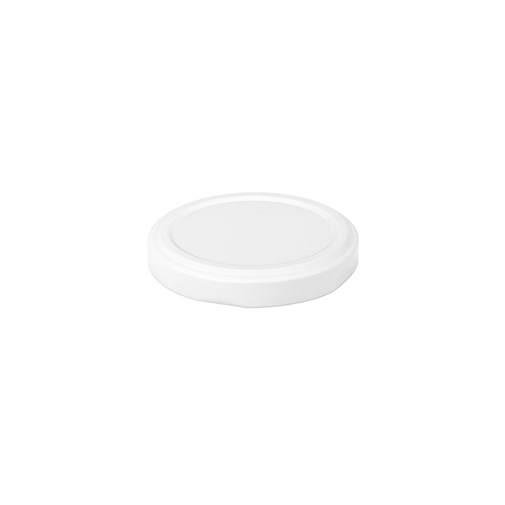 Twist off lid, tinplate, white, for opening: TO 53 Twist off lid, tinplate, white, for opening: TO 53