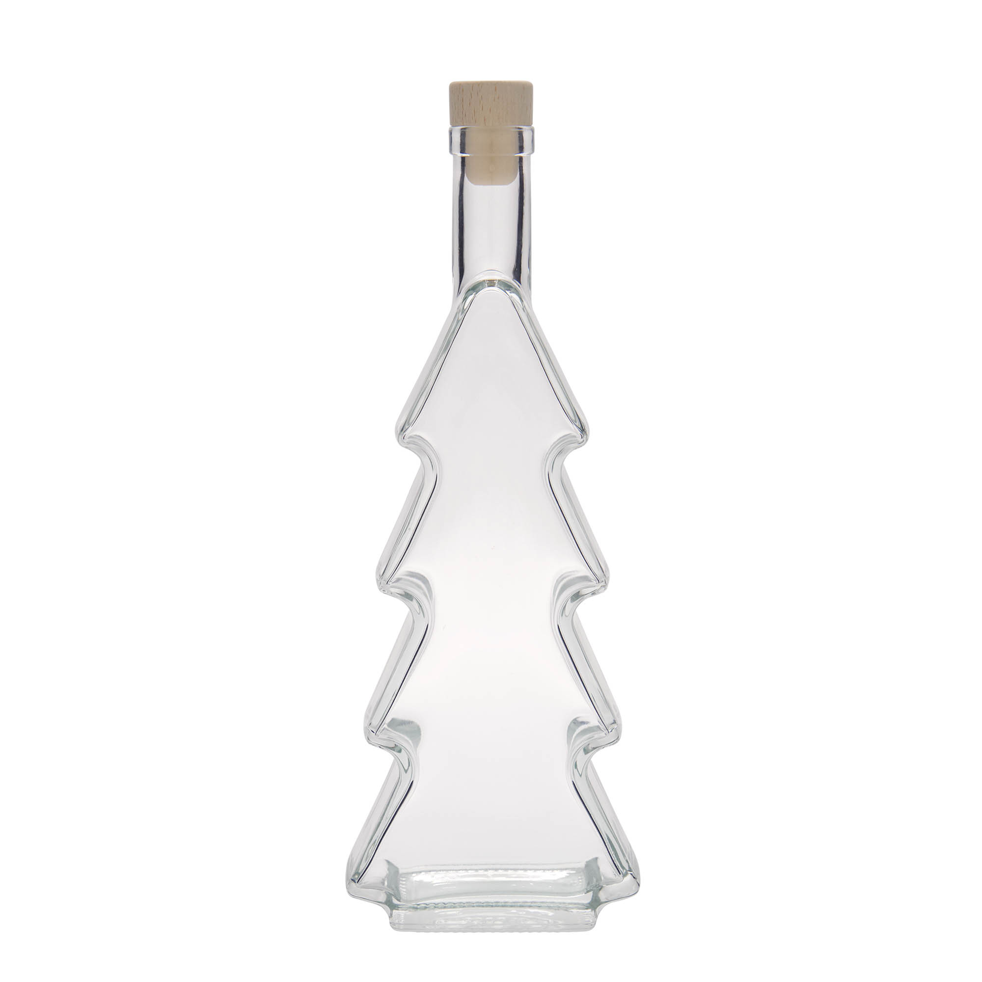 500 ml glass bottle 'Christmas tree', opening: cork