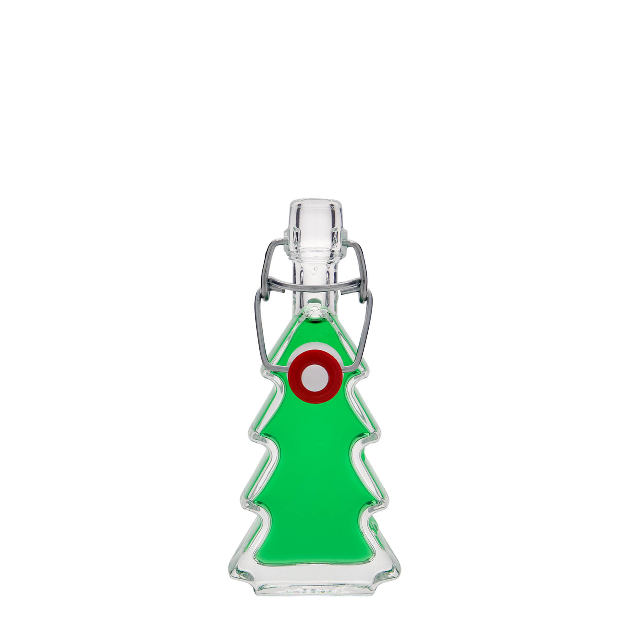 40 ml glass bottle 'Christmas tree', opening: swing top closure 40 ml glass bottle 'Christmas tree', opening: swing top closure
