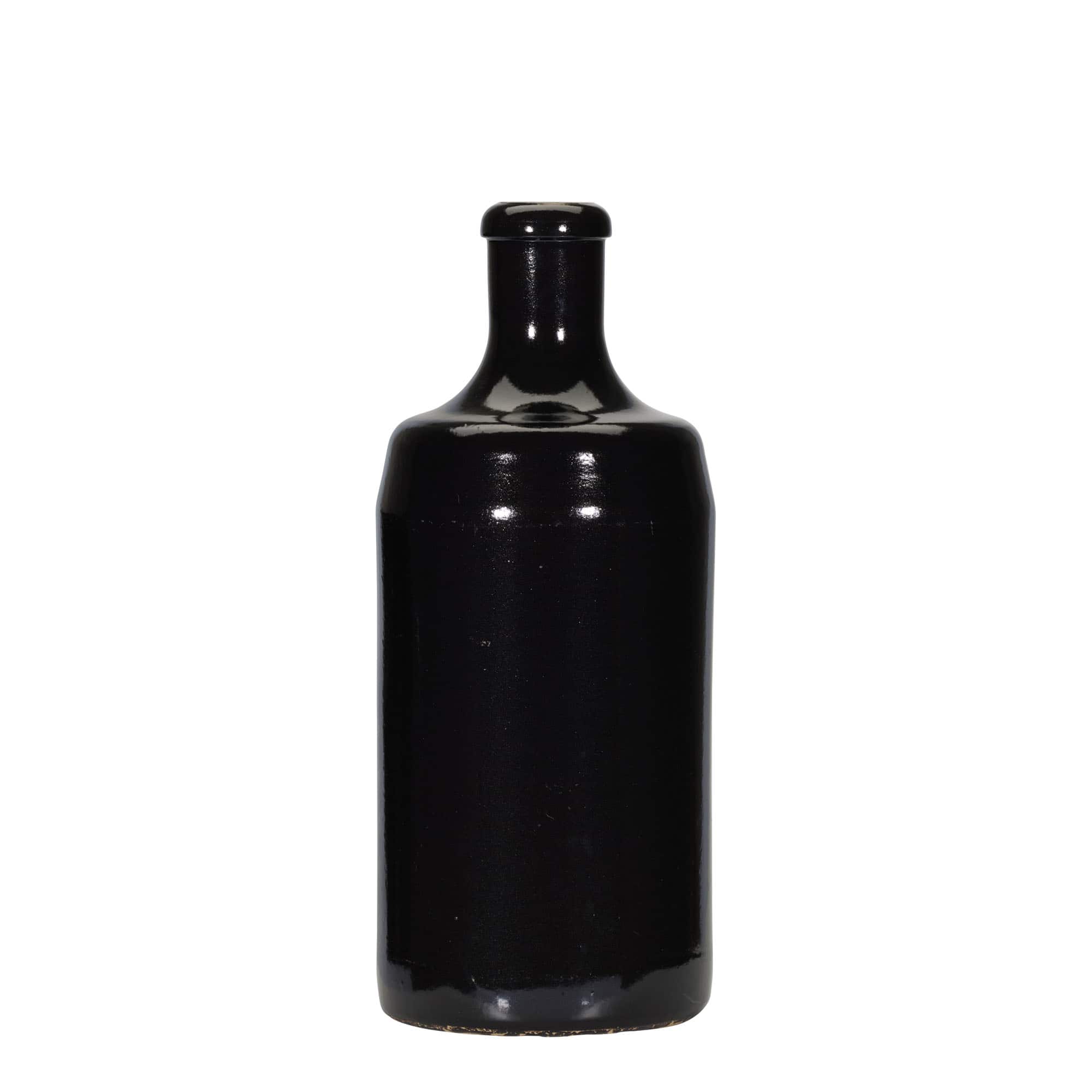 700 ml Earthenware Jug ‘Calvados, Stoneware, black, Mouth: Cork