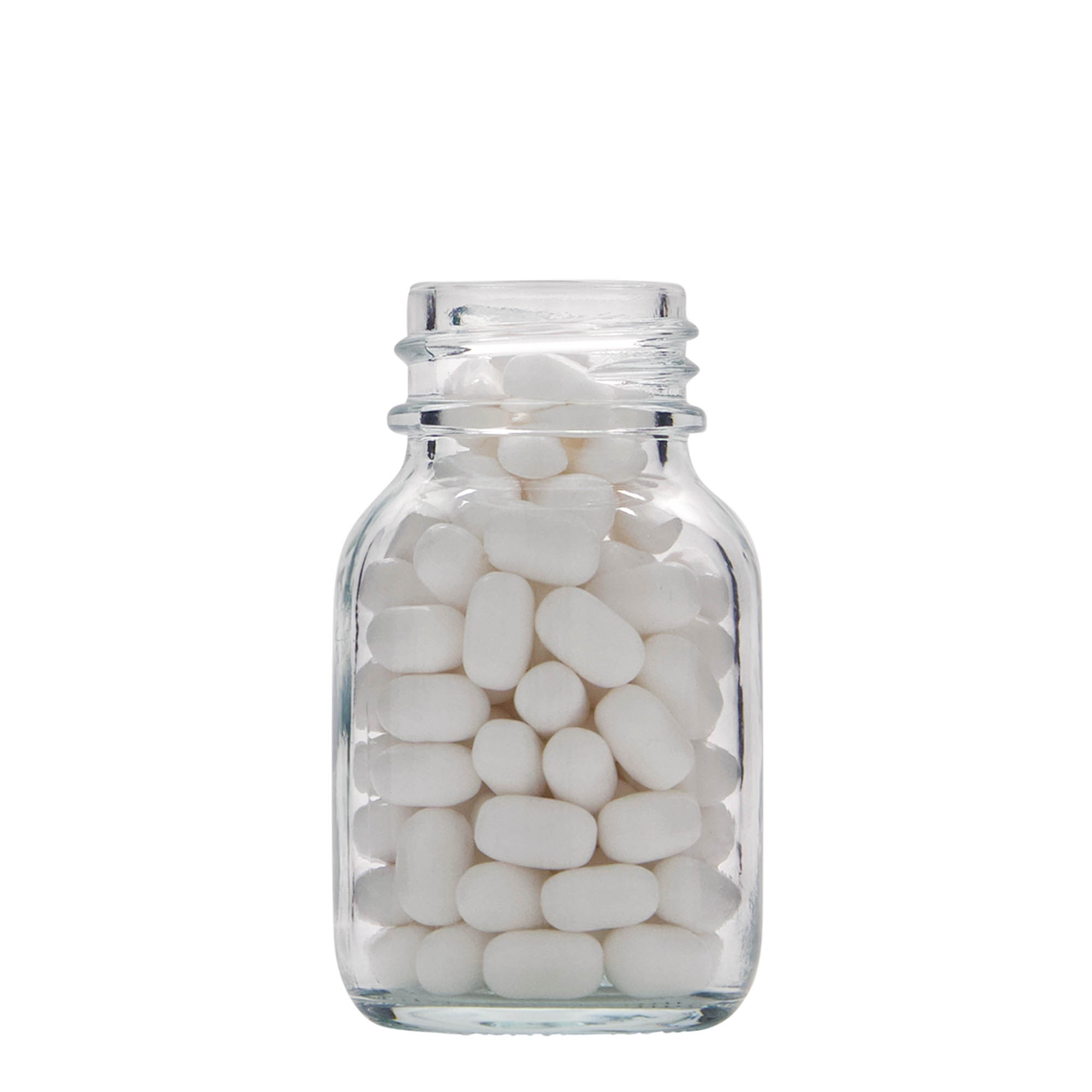50 ml wide-neck glass, opening: DIN 32 50 ml wide-neck glass, opening: DIN 32